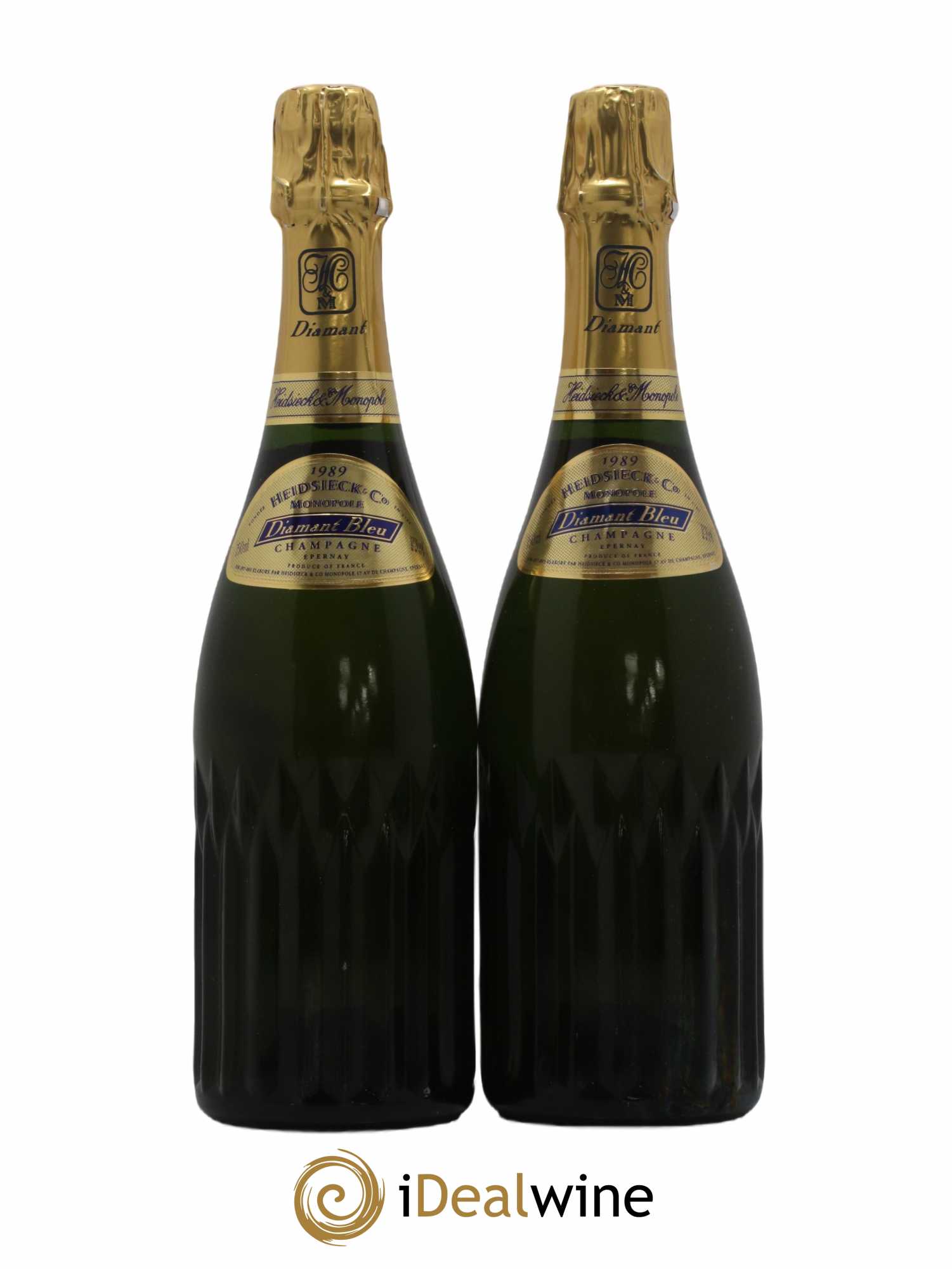 Champagne - 1989 - Lot of 2 bottles - 0