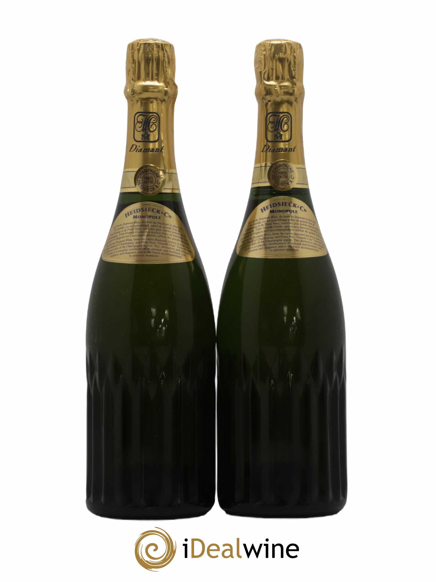 Champagne - 1989 - Lot of 2 bottles - 1