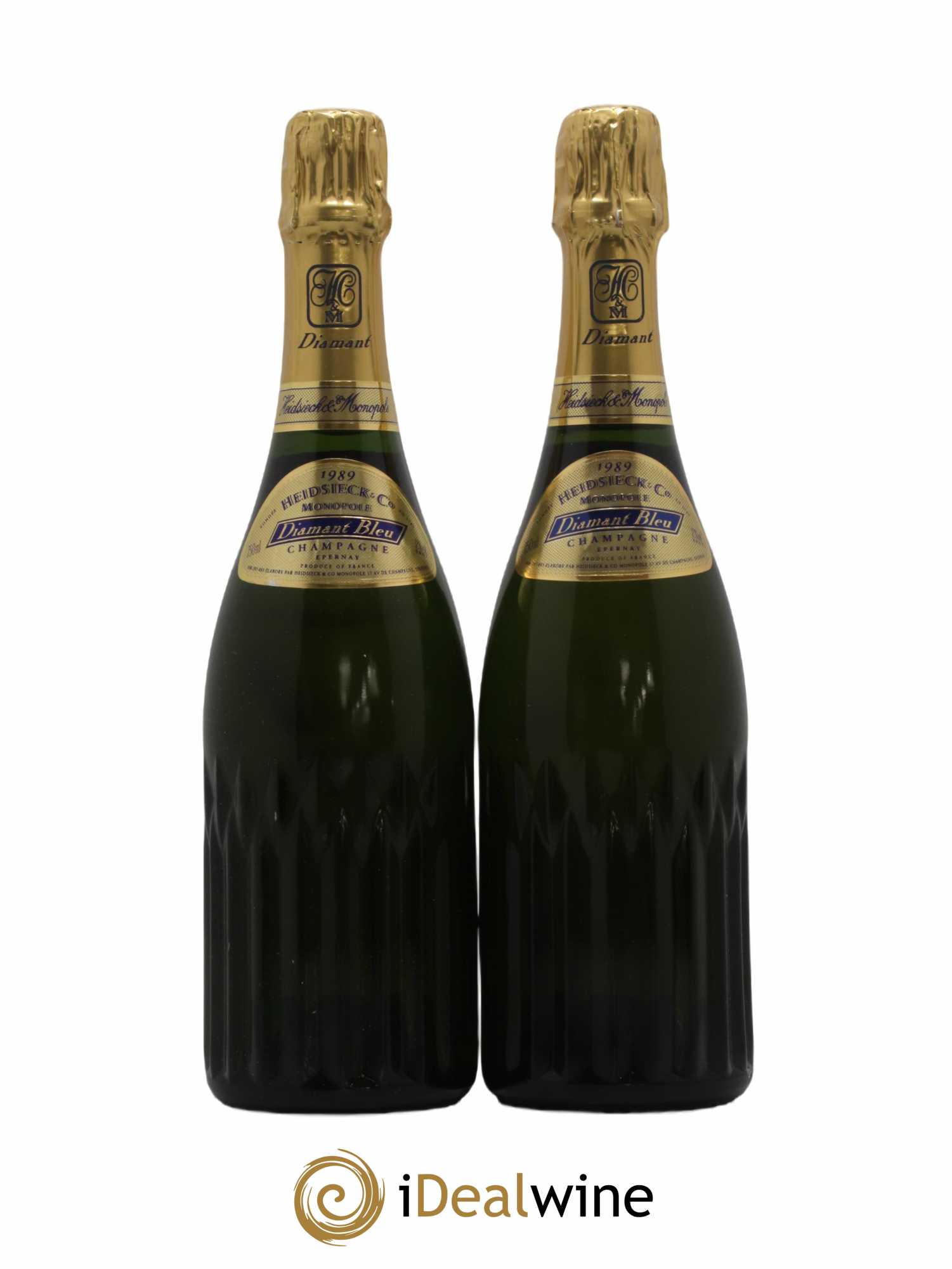 Champagne - 1989 - Lot of 2 bottles - 0
