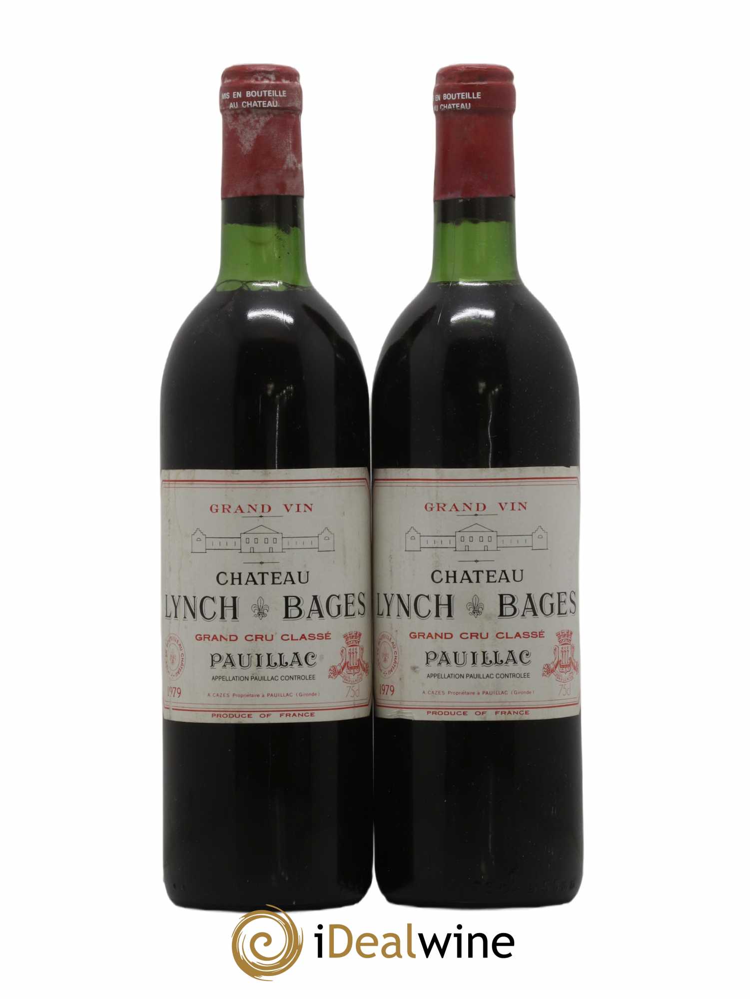 Château Lynch Bages 5ème Grand Cru Classé 1979 - Lot de 2 bouteilles - 0