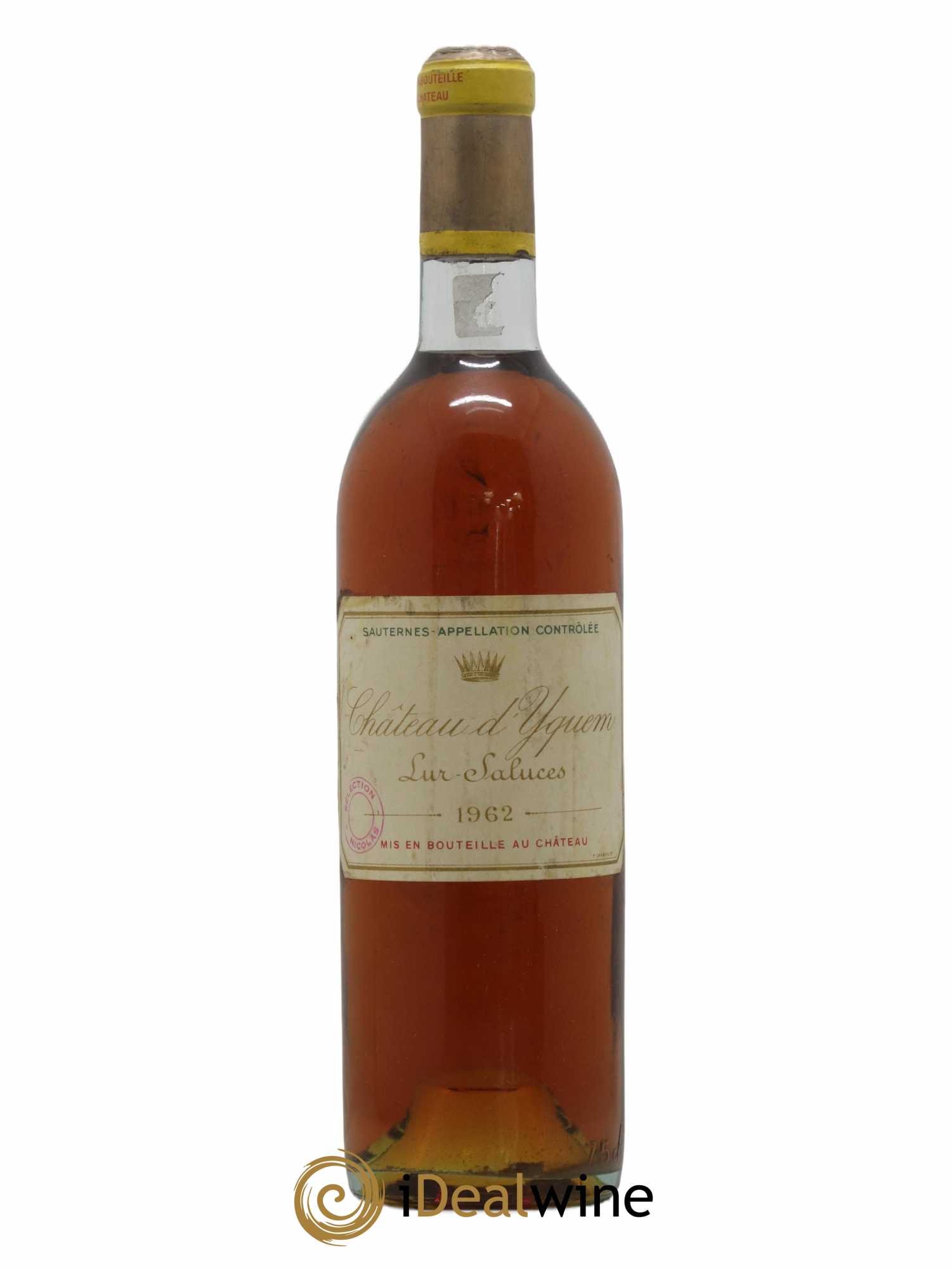 Château d' Yquem 1er Cru Classé Supérieur 1962 - Lot de 1 bouteille - 0