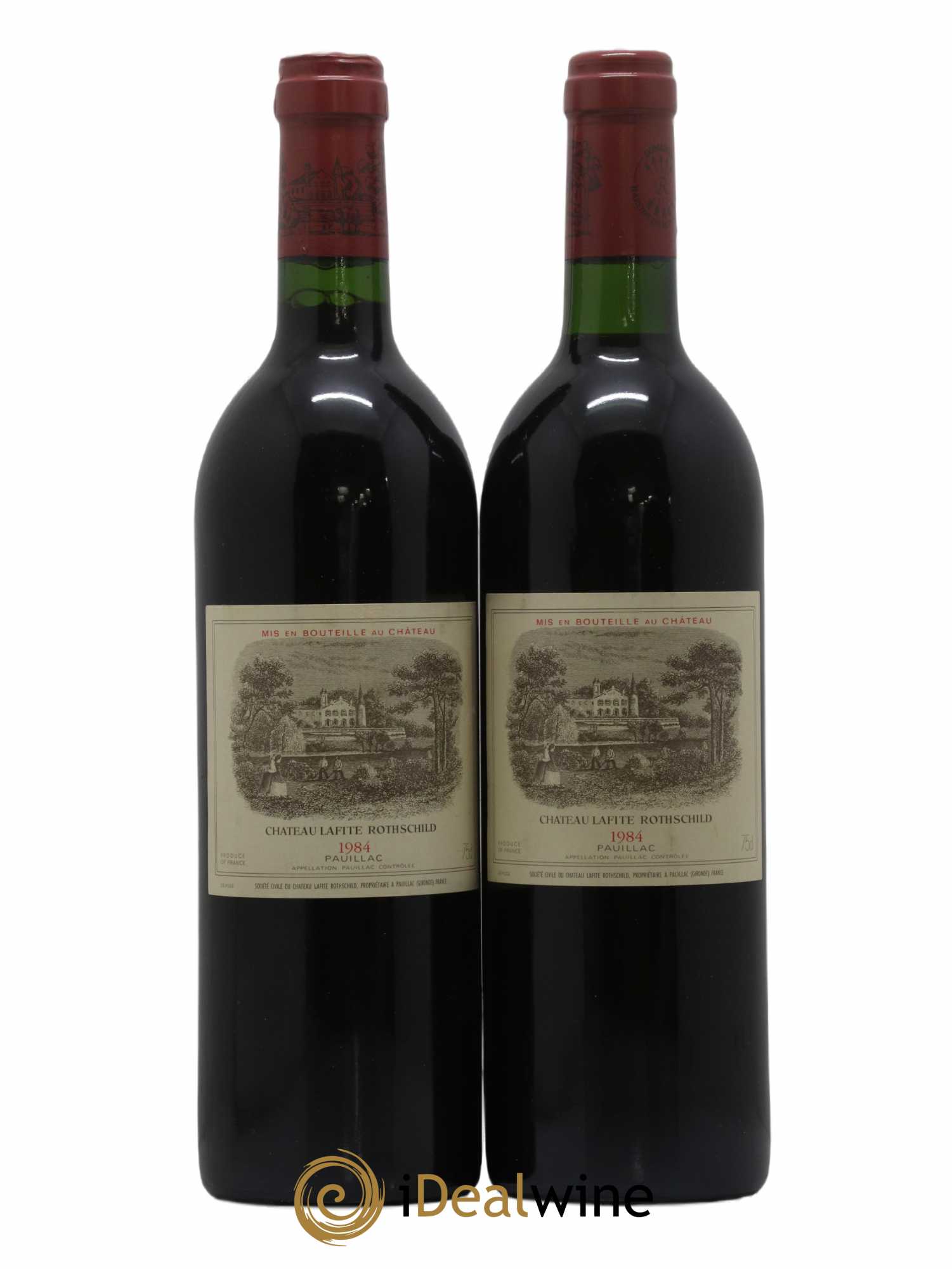 Château Lafite Rothschild 1er Grand Cru Classé 1984 - Lot de 2 bouteilles - 0