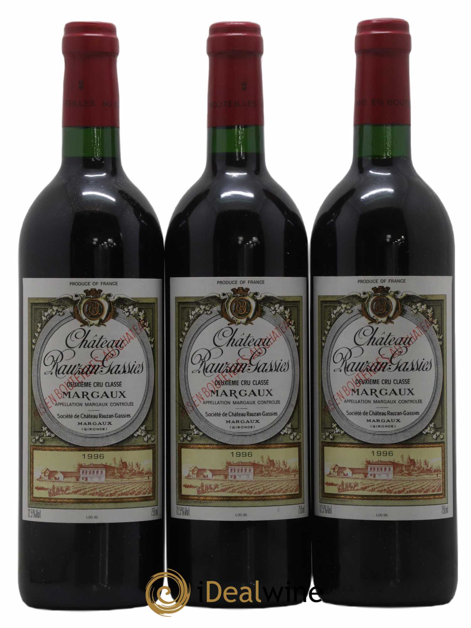 Gassies de Rauzan Gassies 1996 - Posten von 6 Flaschen - 2