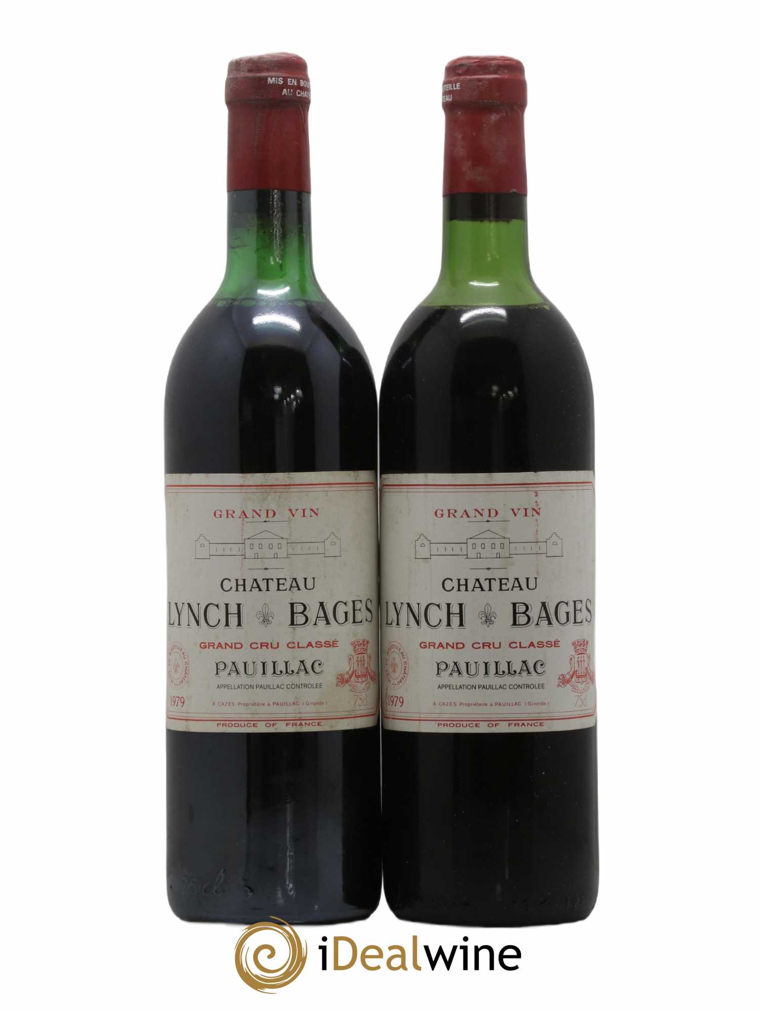 Château Lynch Bages 5ème Grand Cru Classé 1979 - Lot de 2 bouteilles - 0