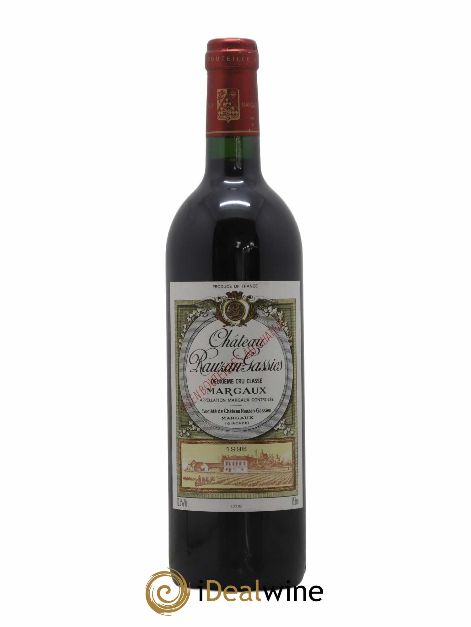 Gassies de Rauzan Gassies 1996 - Lot de 1 bouteille - 0