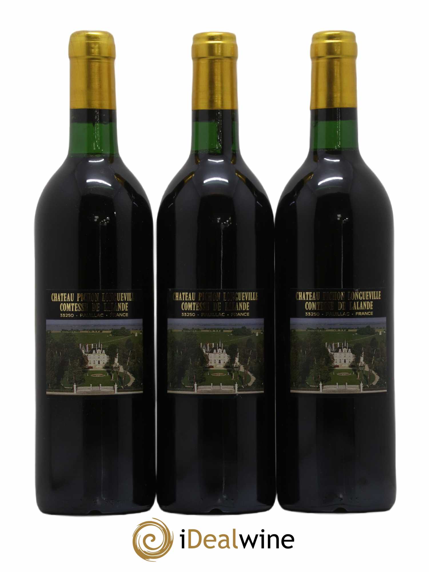 Château Pichon Longueville Comtesse de Lalande 2ème Grand Cru Classé 1989 - Lot de 3 bouteilles - 1