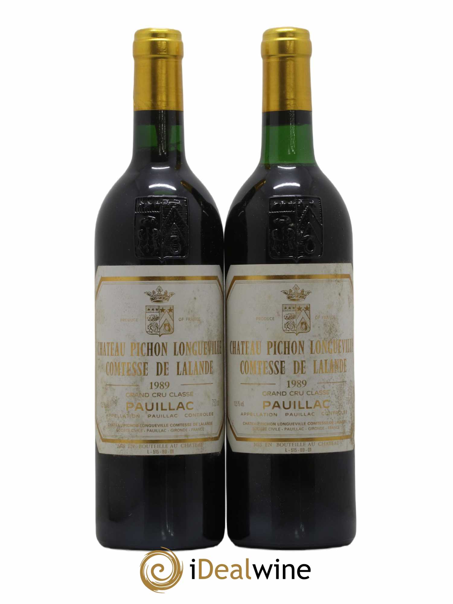 Château Pichon Longueville Comtesse de Lalande 2ème Grand Cru Classé 1989 - Lot de 2 bouteilles - 0