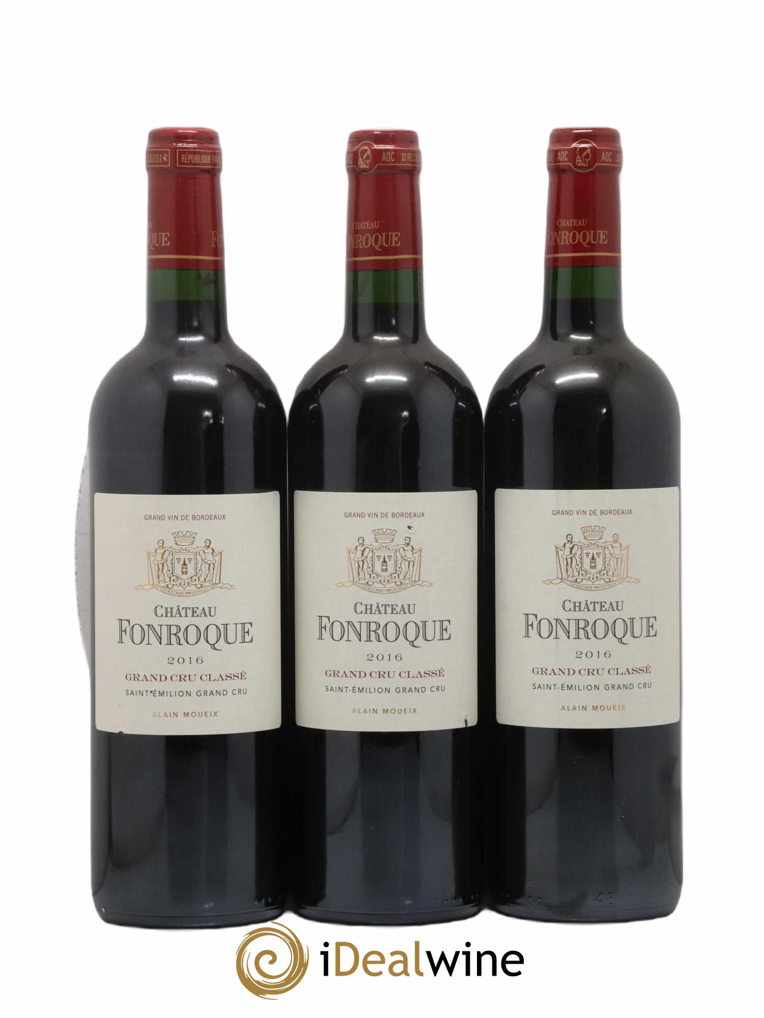 Château Fonroque Grand Cru Classé 2016 - Lot de 3 bouteilles - 0