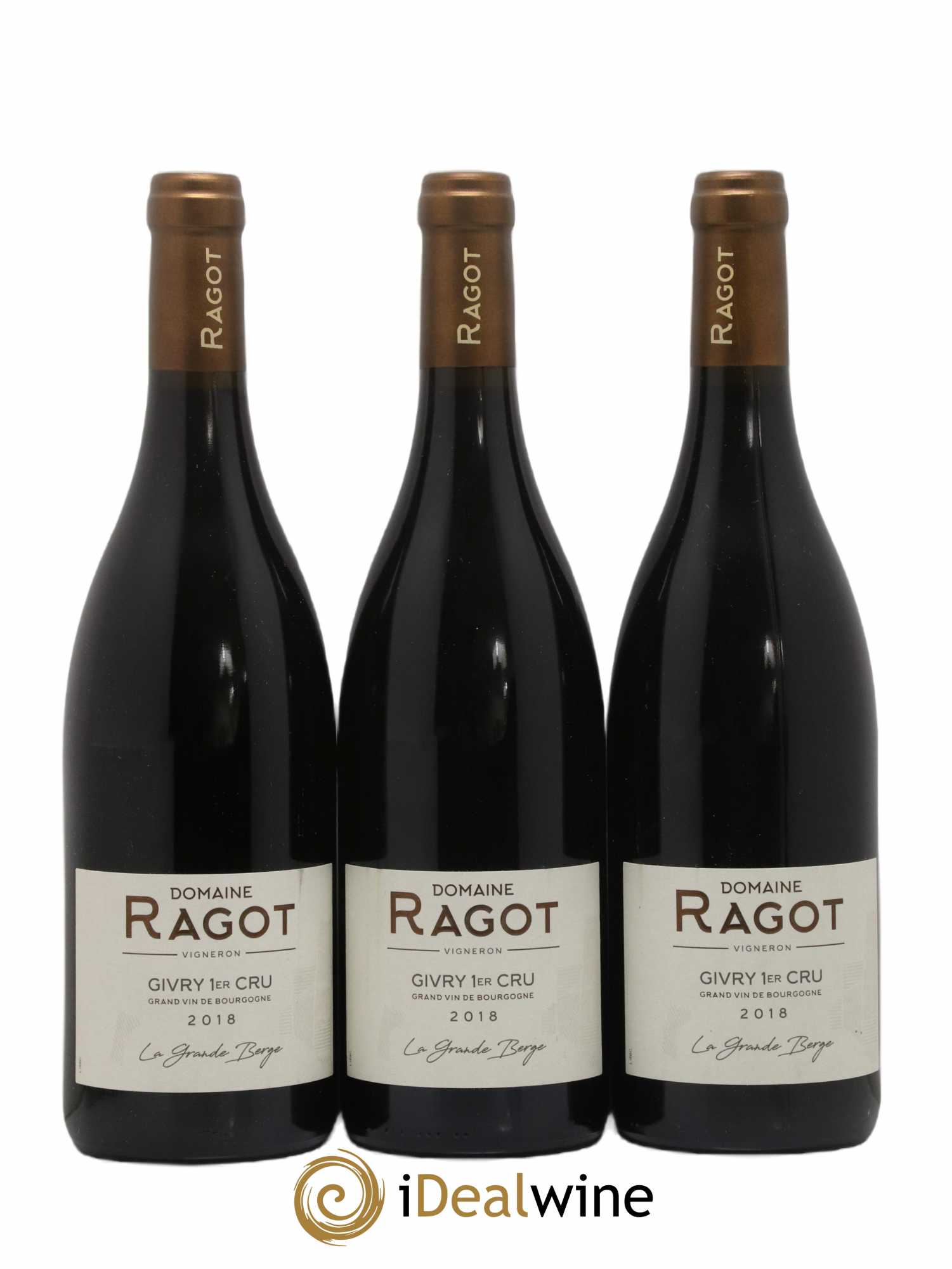 Givry 1er Cru La Grande Berge Ragot (Domaine) 2018 - Lot de 3 bouteilles - 0