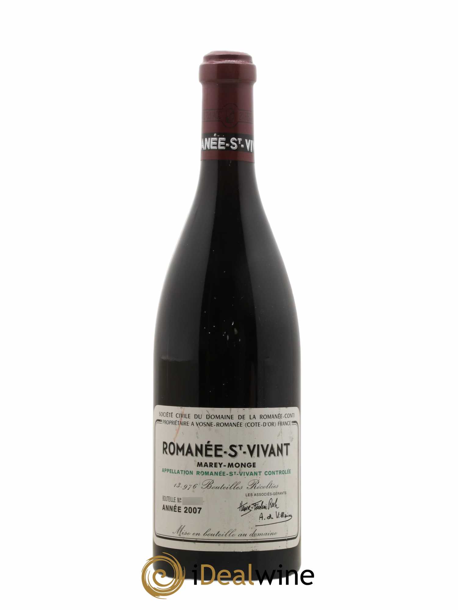 Romanée-Saint-Vivant Grand Cru Domaine de la Romanée-Conti 2007 - Lot de 1 bouteille - 0