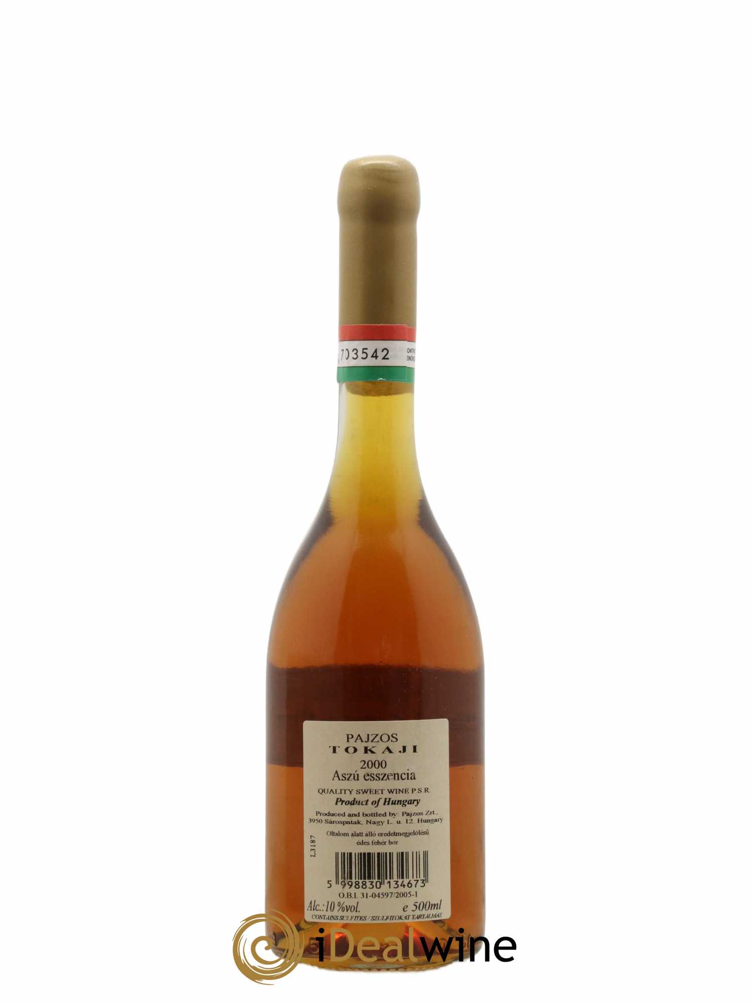 Tokaji Aszu Esszencia Chateau Pajzos 50cl 2000 - Lot of 1 bottle - 1