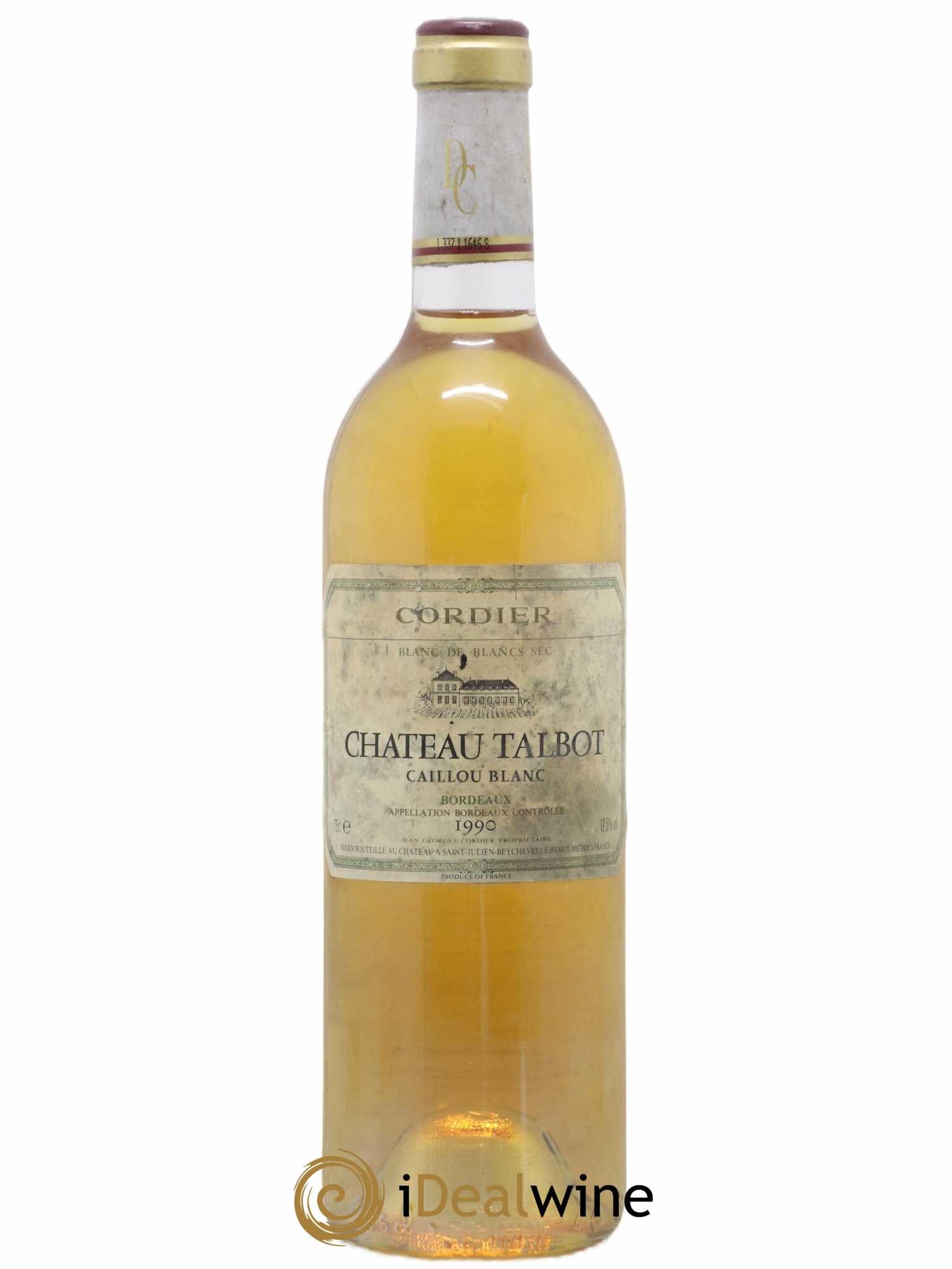 Château Talbot Caillou Blanc 1990 - Lot of 1 bottle - 0