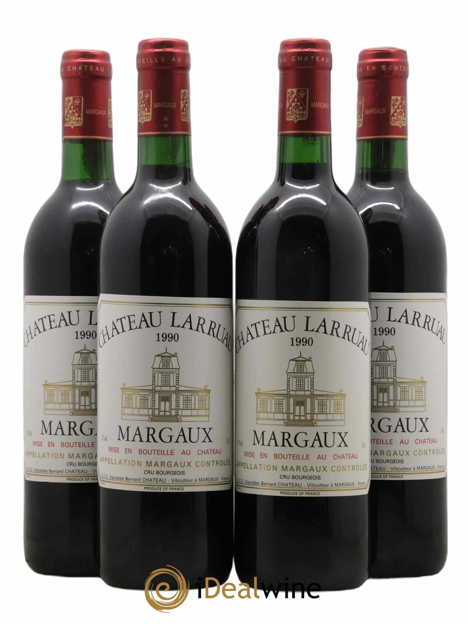 Château Larruau 1990 - Lot de 4 bouteilles - 0
