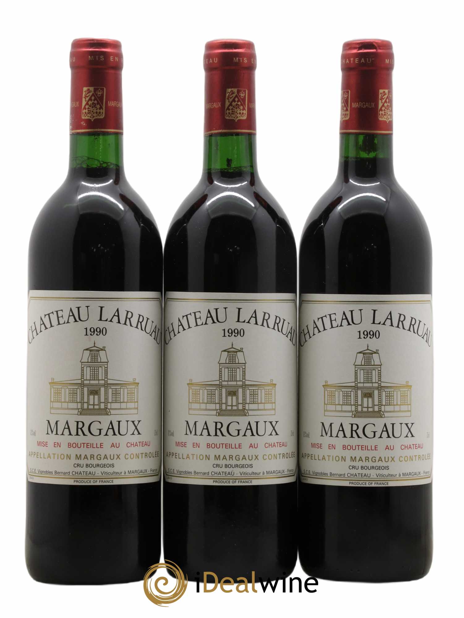 Château Larruau (sans prix de réserve) 1990 - Lot de 3 bouteilles - 0