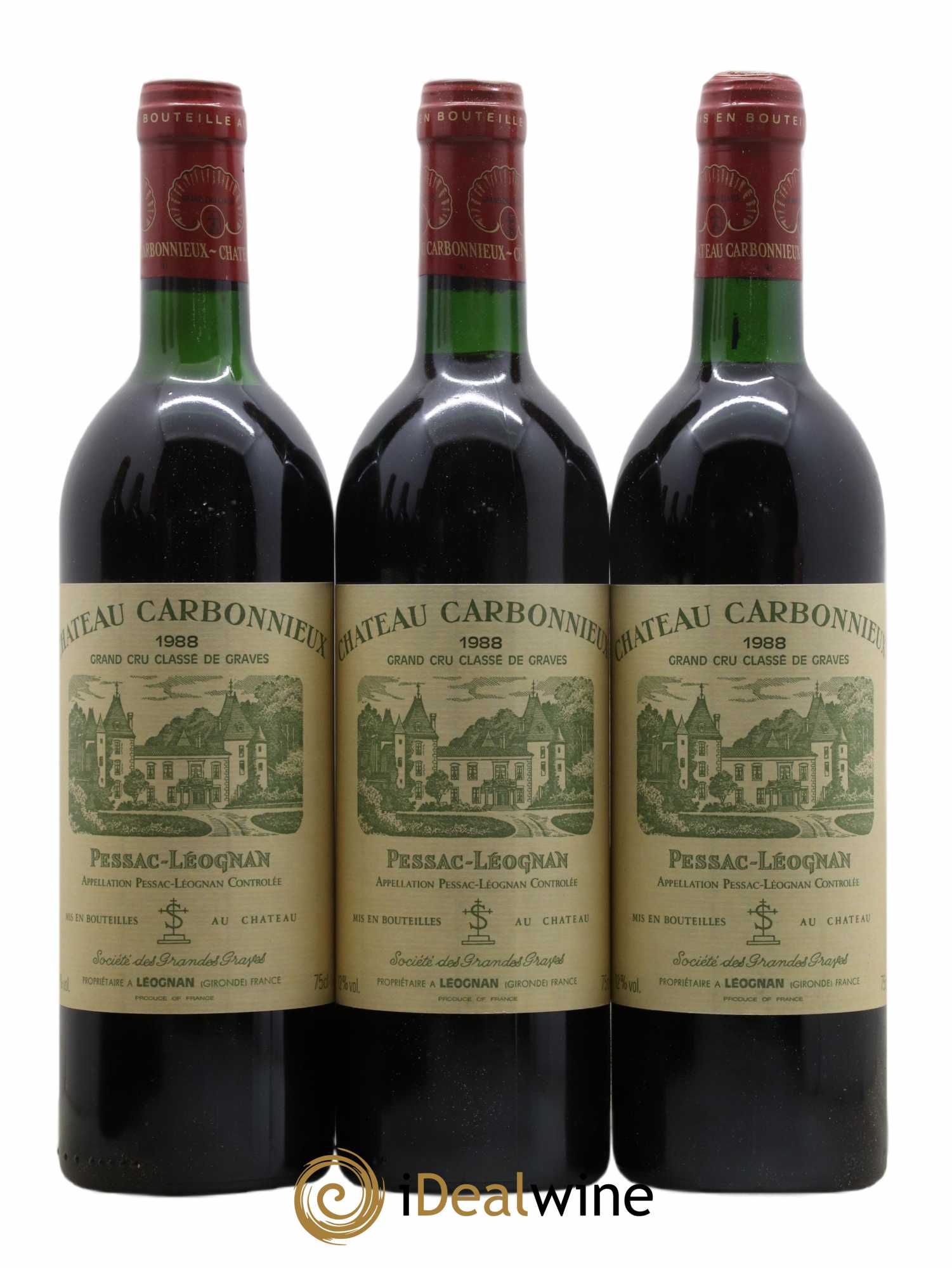 Château Carbonnieux Cru Classé de Graves 1988 - Lot de 12 bouteilles - 4