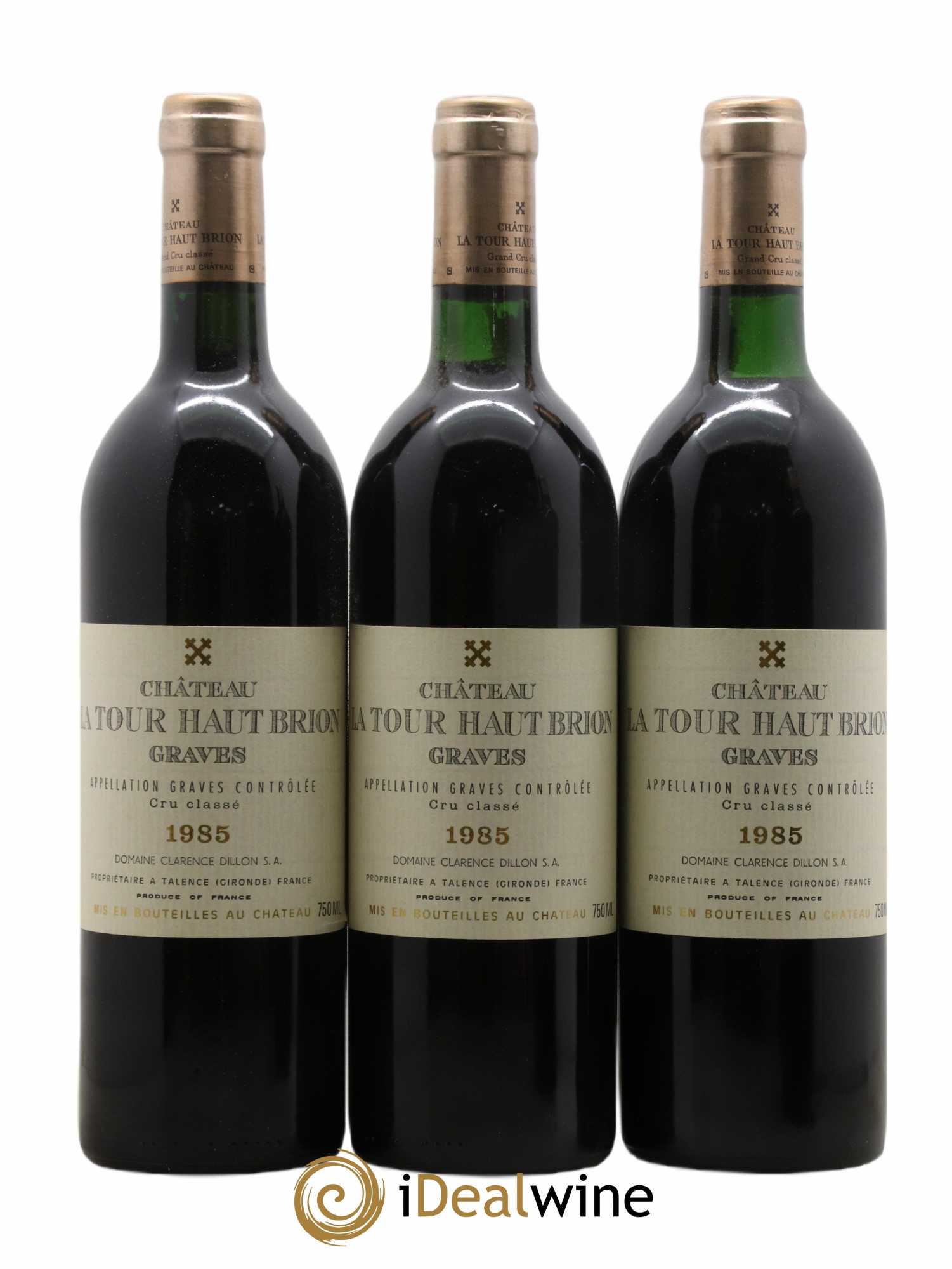 Château la Tour Haut-Brion Cru Classé de Graves 1985 - Lot de 12 bouteilles - 1
