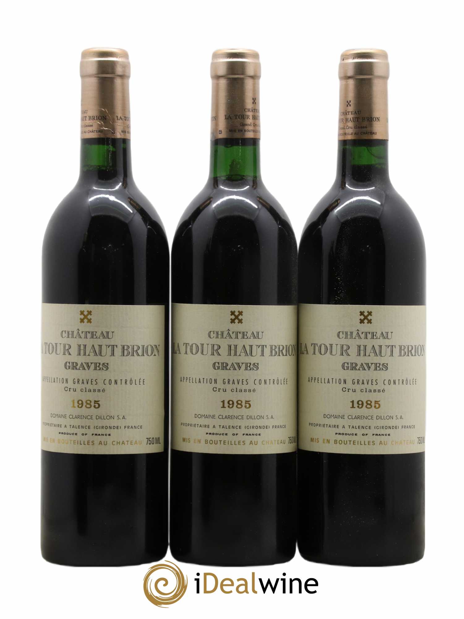 Château la Tour Haut-Brion Cru Classé de Graves 1985 - Lot de 12 bouteilles - 2