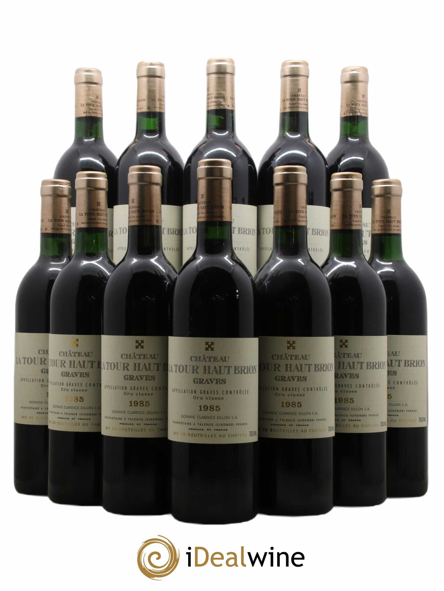 Château la Tour Haut-Brion Cru Classé de Graves 1985 - Lot de 12 bouteilles - 0
