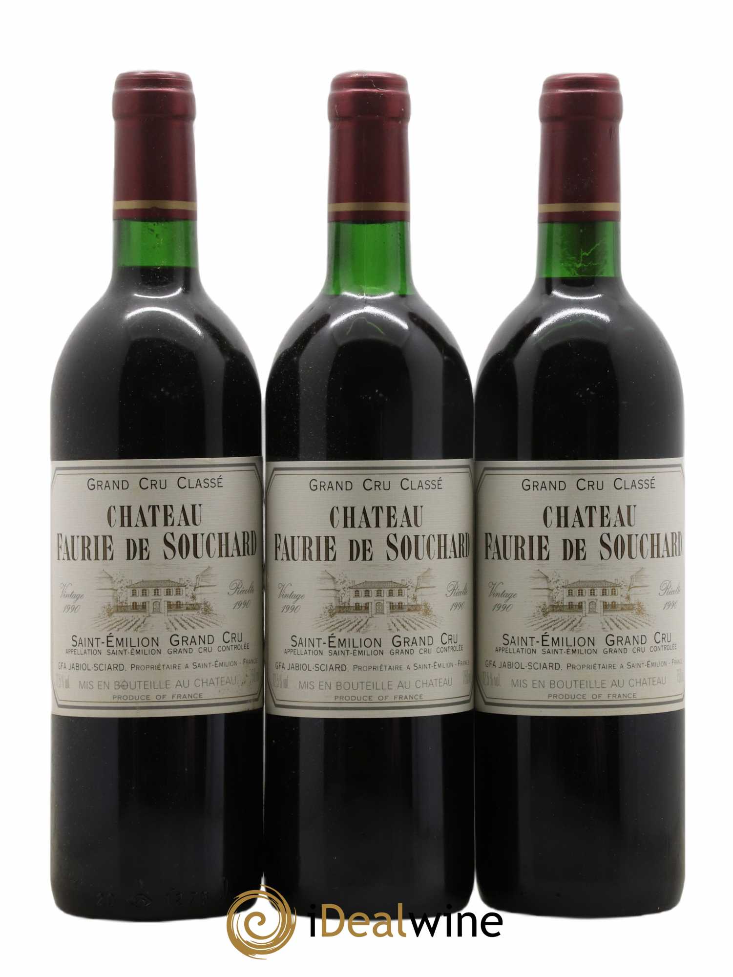 Château Petit Faurie de Soutard Grand Cru Classé 1990 - Lot of 6 bottles - 1