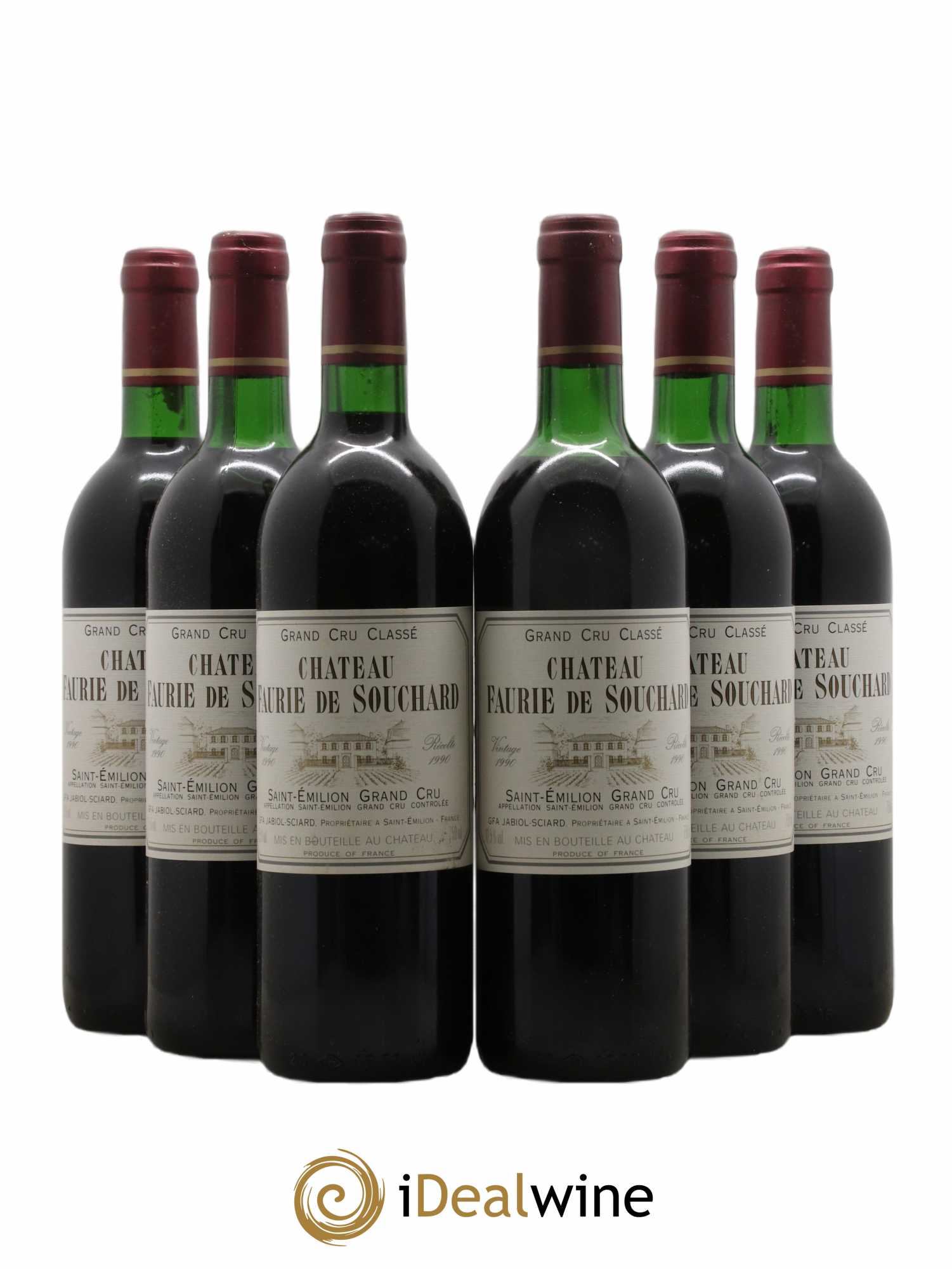 Château Petit Faurie de Soutard Grand Cru Classé 1990 - Lot of 6 bottles - 0