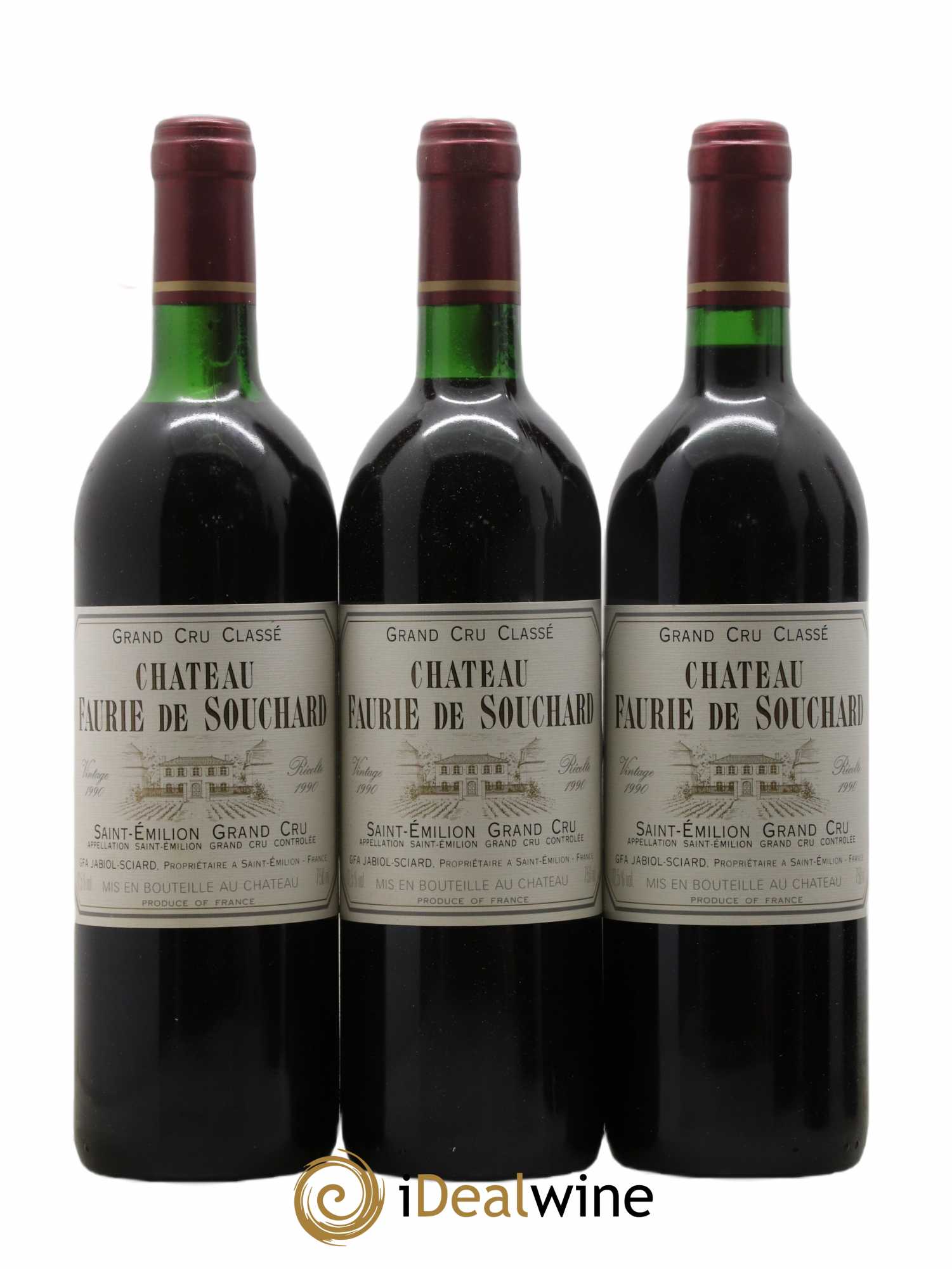 Château Petit Faurie de Soutard Grand Cru Classé 1990 - Lot de 6 bouteilles - 1