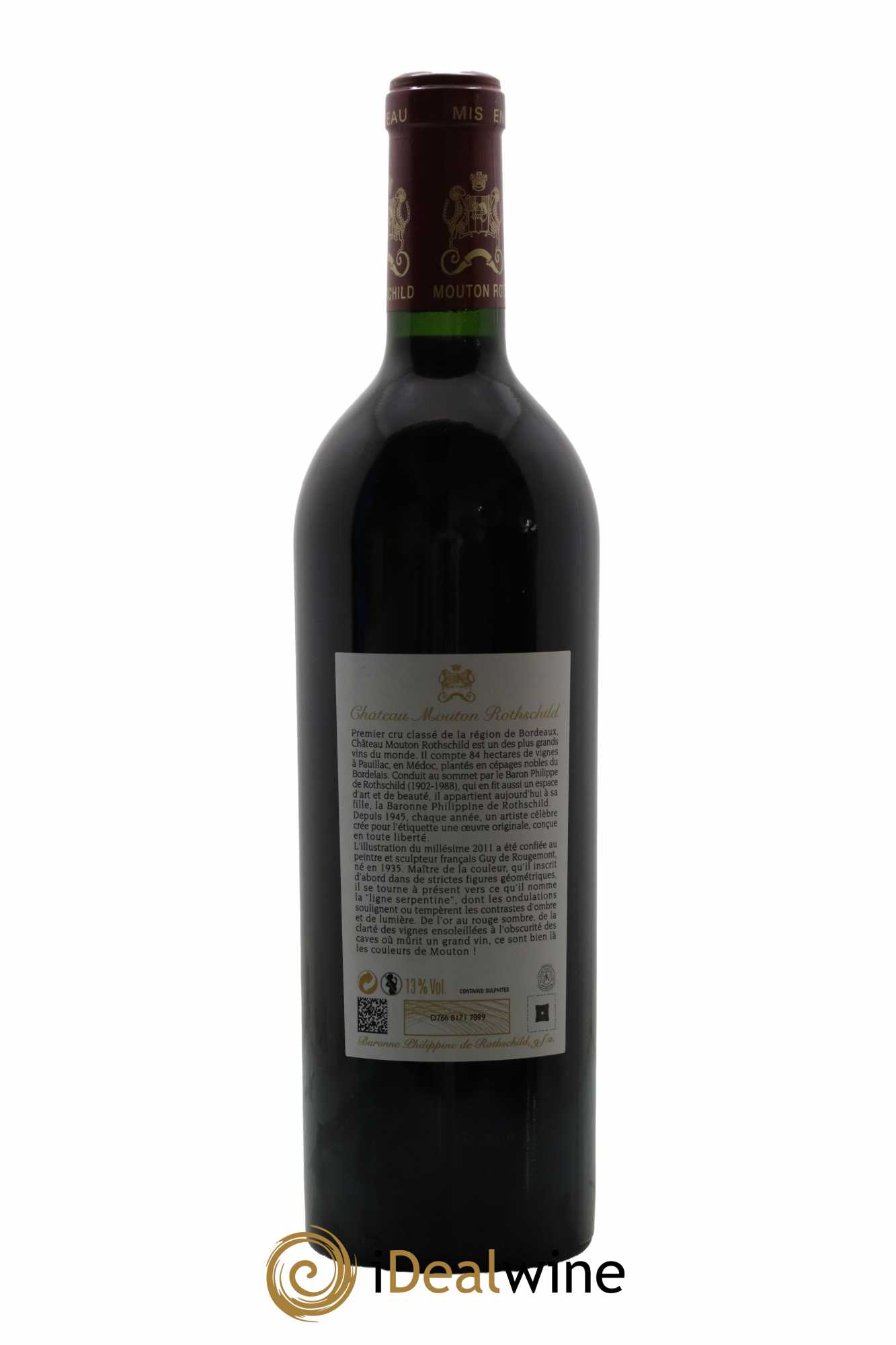 Château Mouton Rothschild 1er Grand Cru Classé 2011 - Lot de 1 bouteille - 2