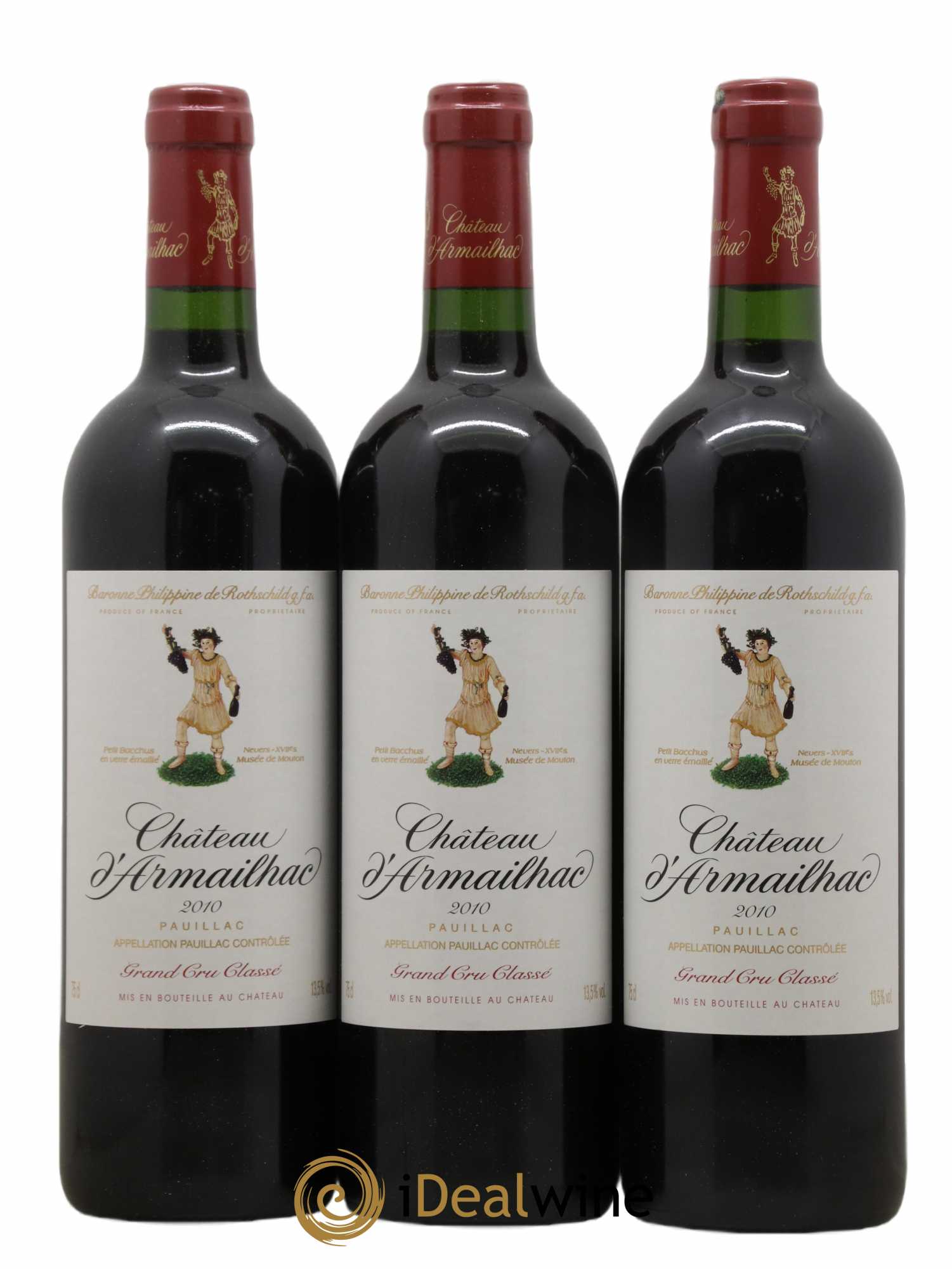 Château d' Armailhac - Mouton Baron(ne) Philippe 5ème Grand Cru Classé 2010 - Lot de 6 bouteilles - 2