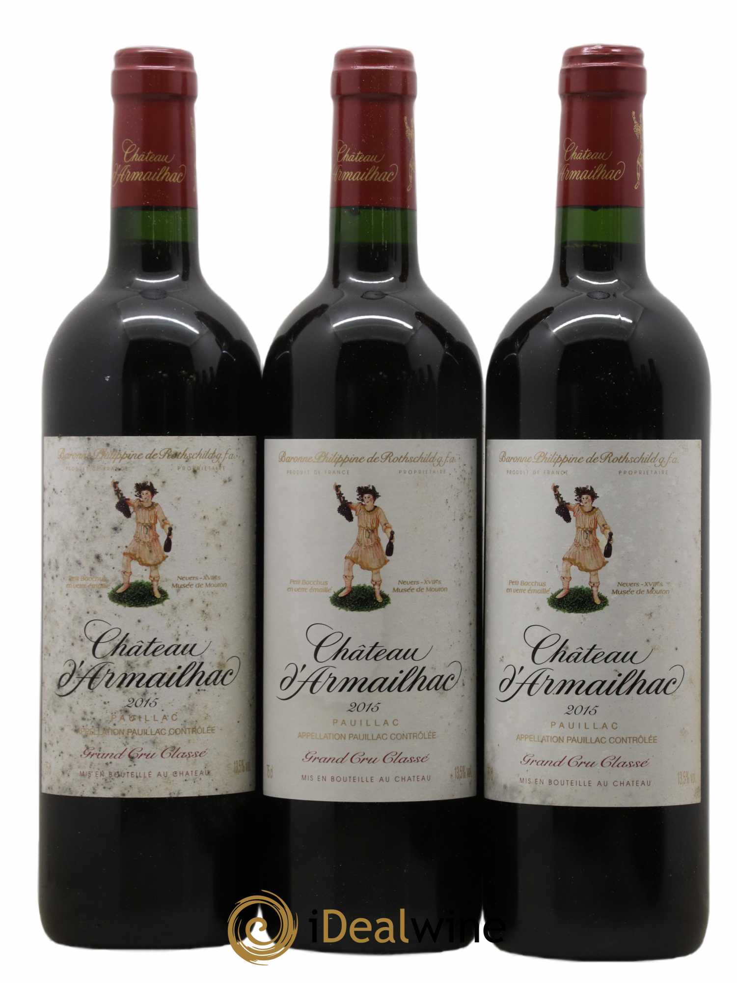 Château d' Armailhac - Mouton Baron(ne) Philippe 5ème Grand Cru Classé 2015 - Lot de 6 bouteilles - 1