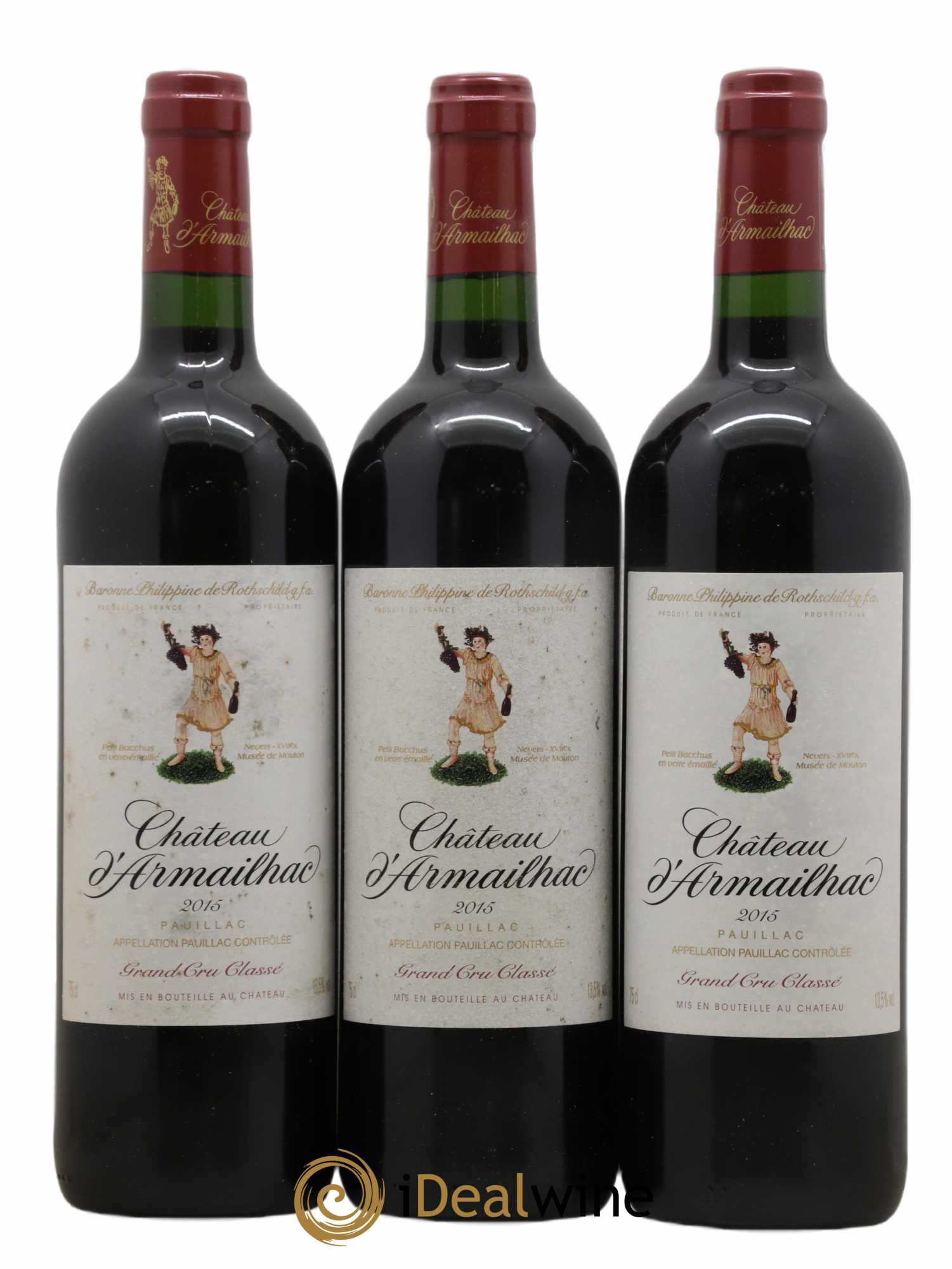 Château d' Armailhac - Mouton Baron(ne) Philippe 5ème Grand Cru Classé 2015 - Lot de 6 bouteilles - 2