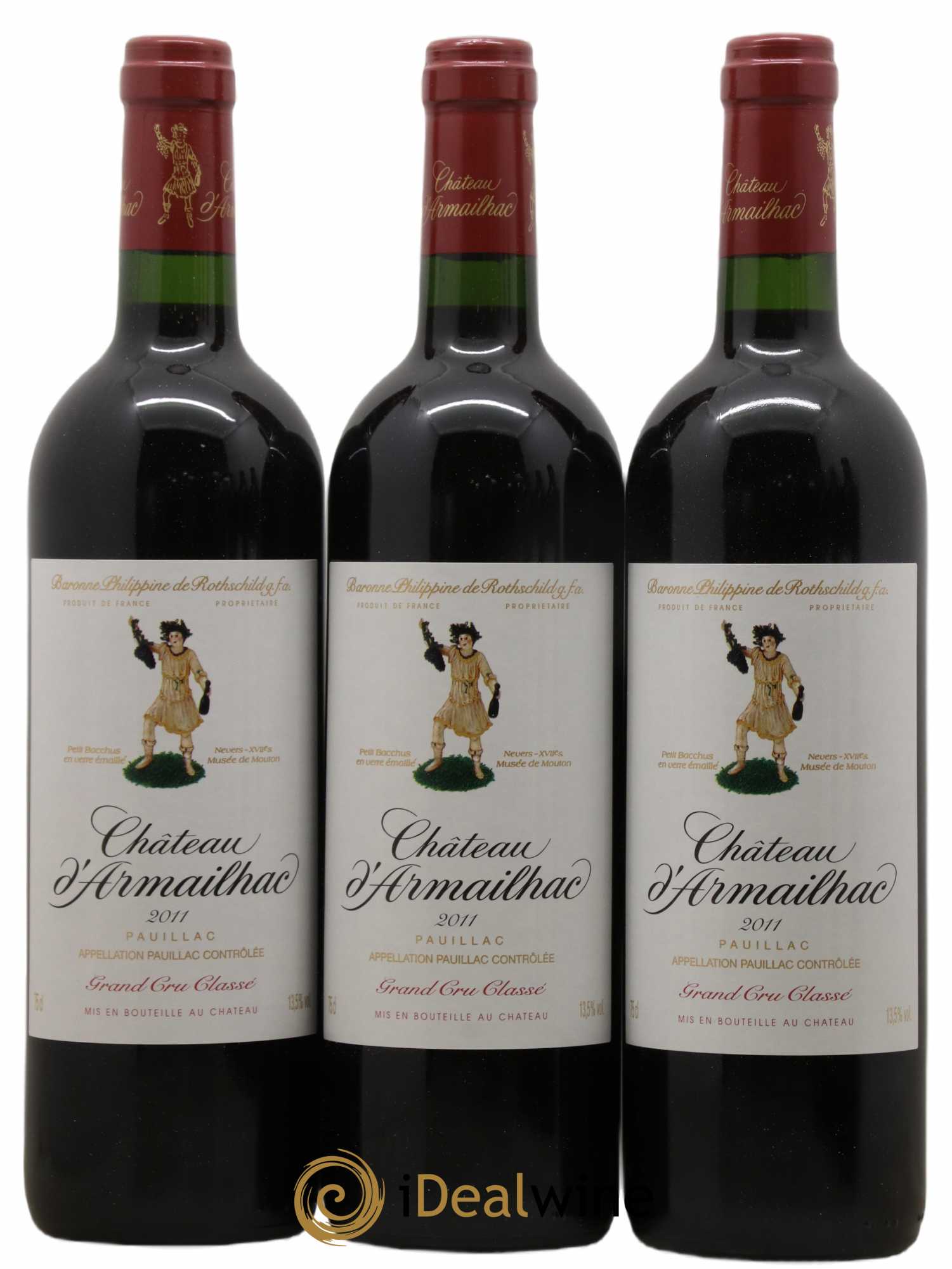 Château d' Armailhac - Mouton Baron(ne) Philippe 5ème Grand Cru Classé 2011 - Lot de 6 bouteilles - 1