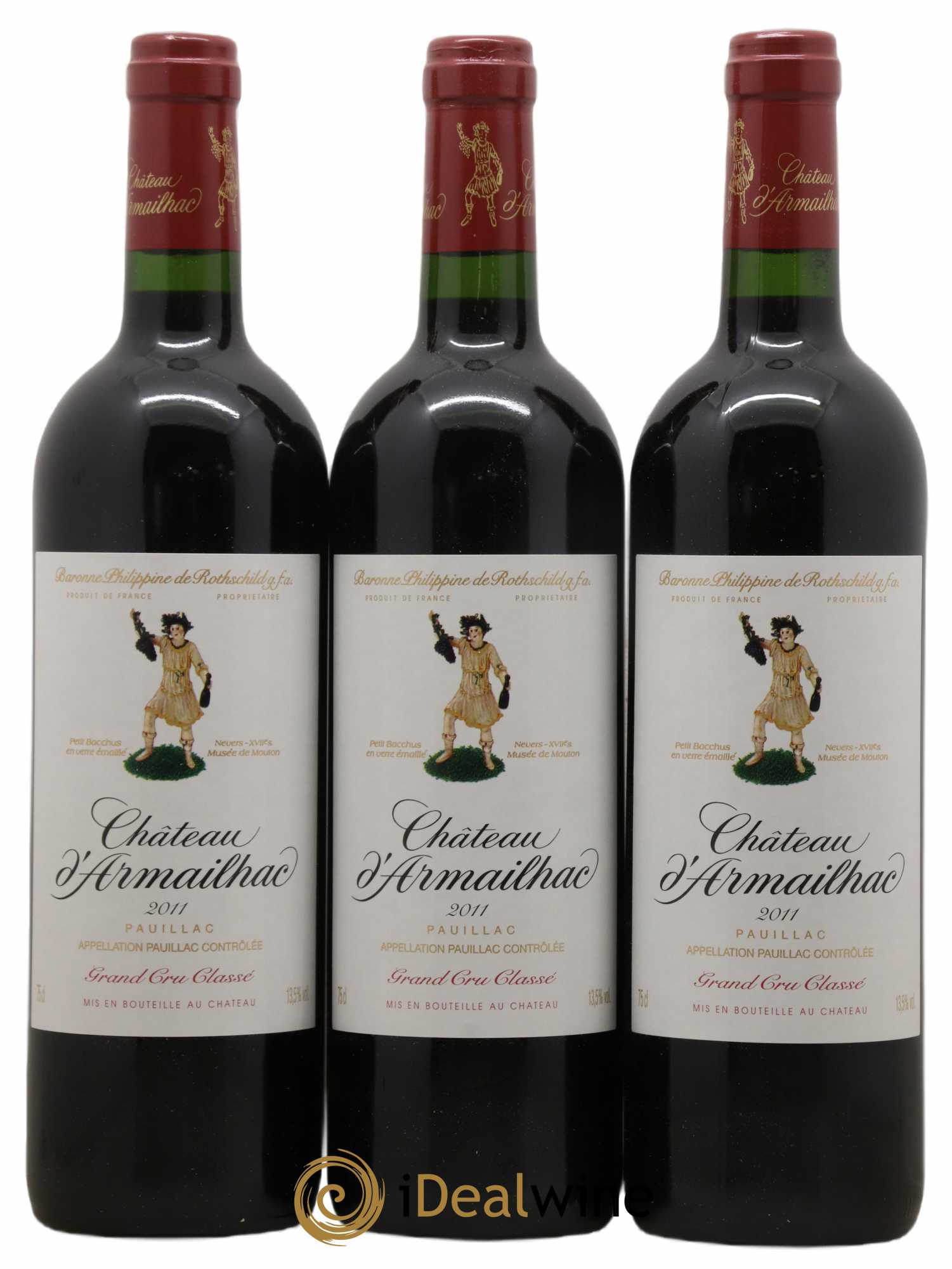 Château d' Armailhac - Mouton Baron(ne) Philippe 5ème Grand Cru Classé 2011 - Lot de 6 bouteilles - 2