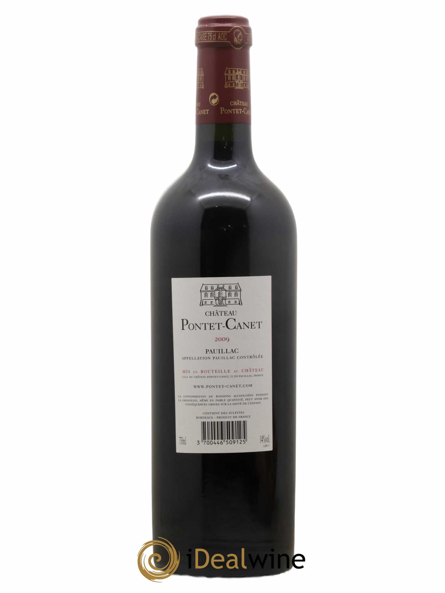 Château Pontet Canet 5ème Grand Cru Classé 2009 - Lot de 1 bouteille - 1