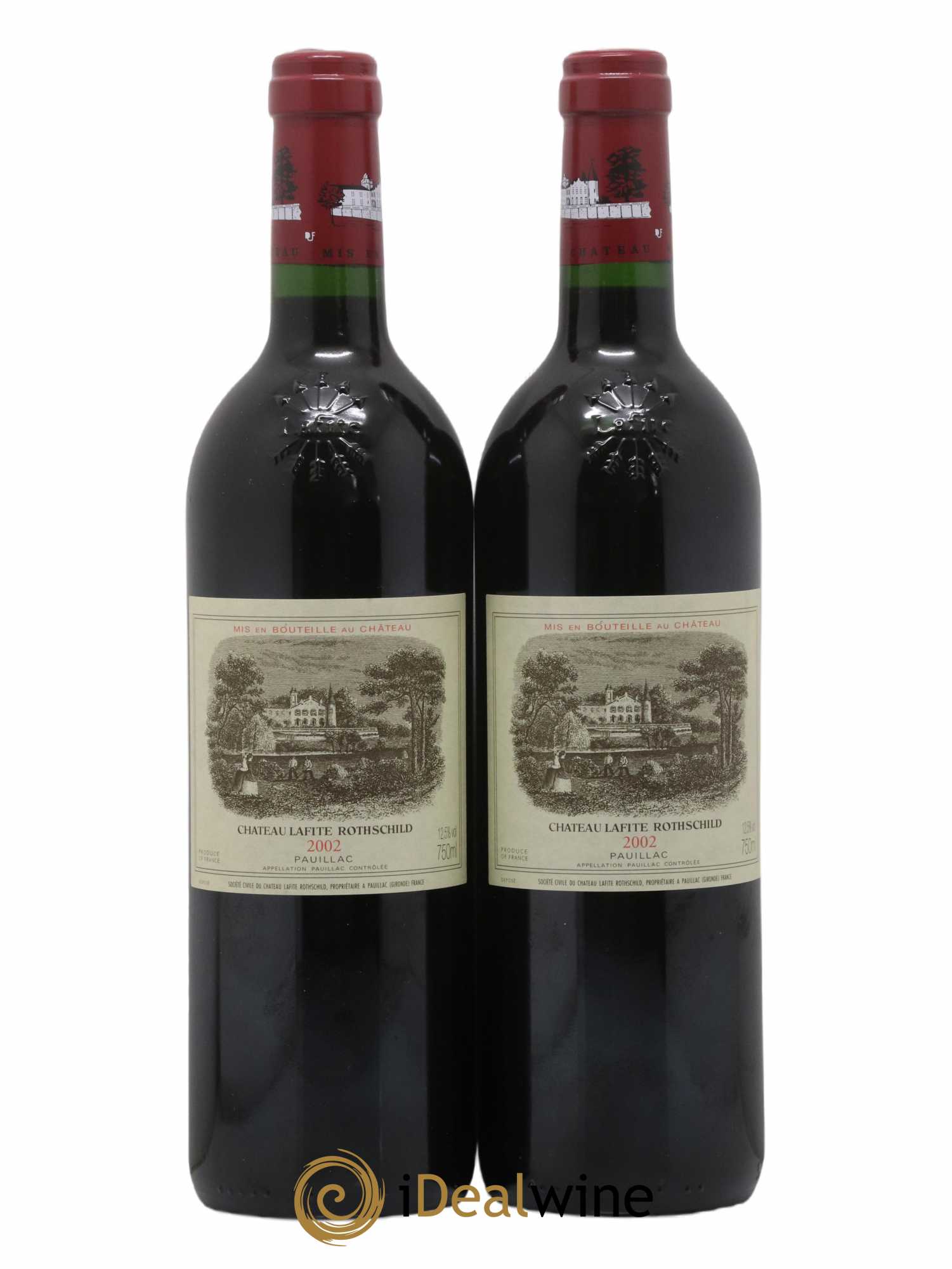 Château Lafite Rothschild 1er Grand Cru Classé 2002 - Lot of 2 bottles - 0