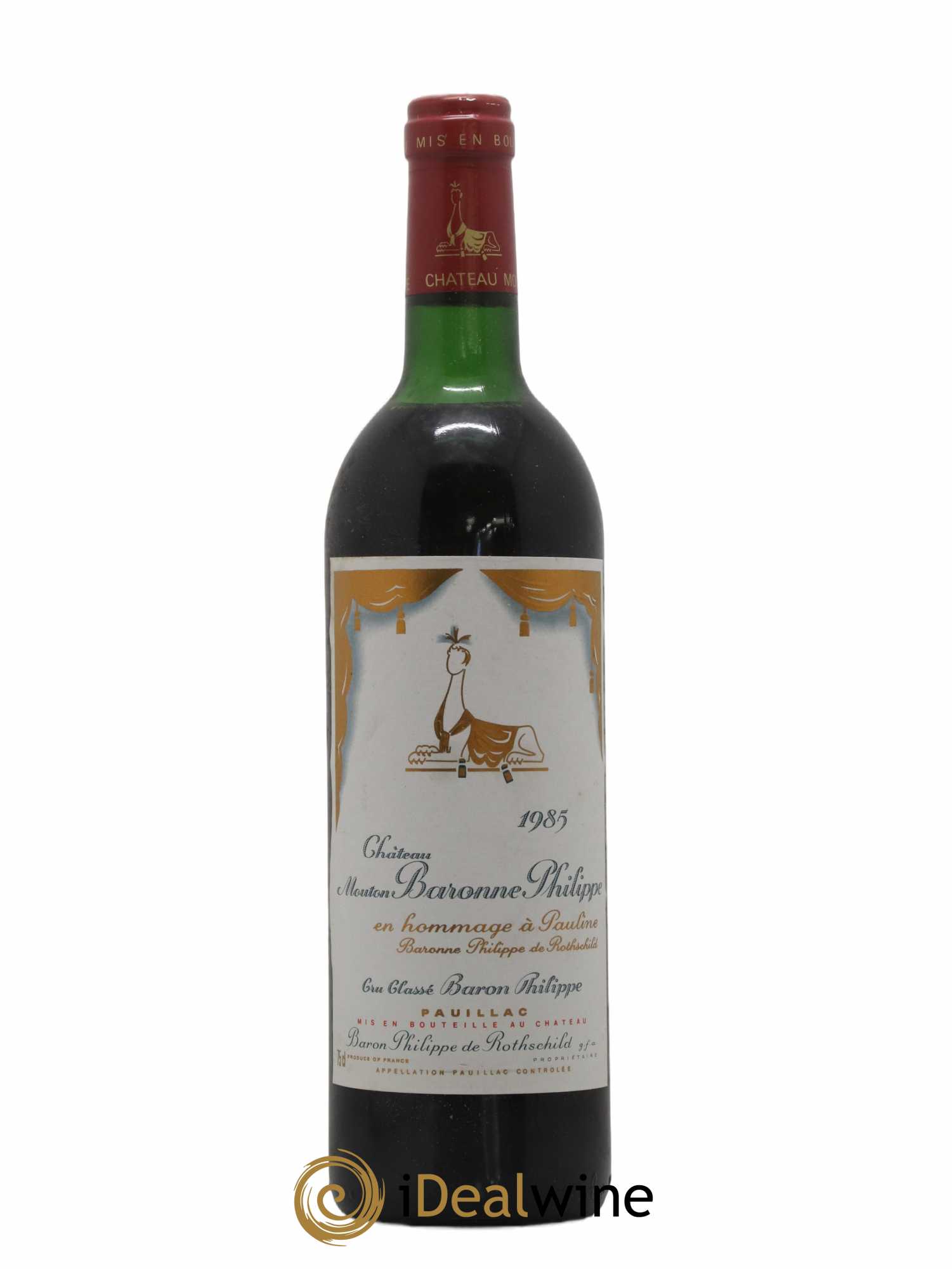 Château d' Armailhac - Mouton Baron(ne) Philippe 5ème Grand Cru Classé 1985 - Lot de 1 bouteille - 0