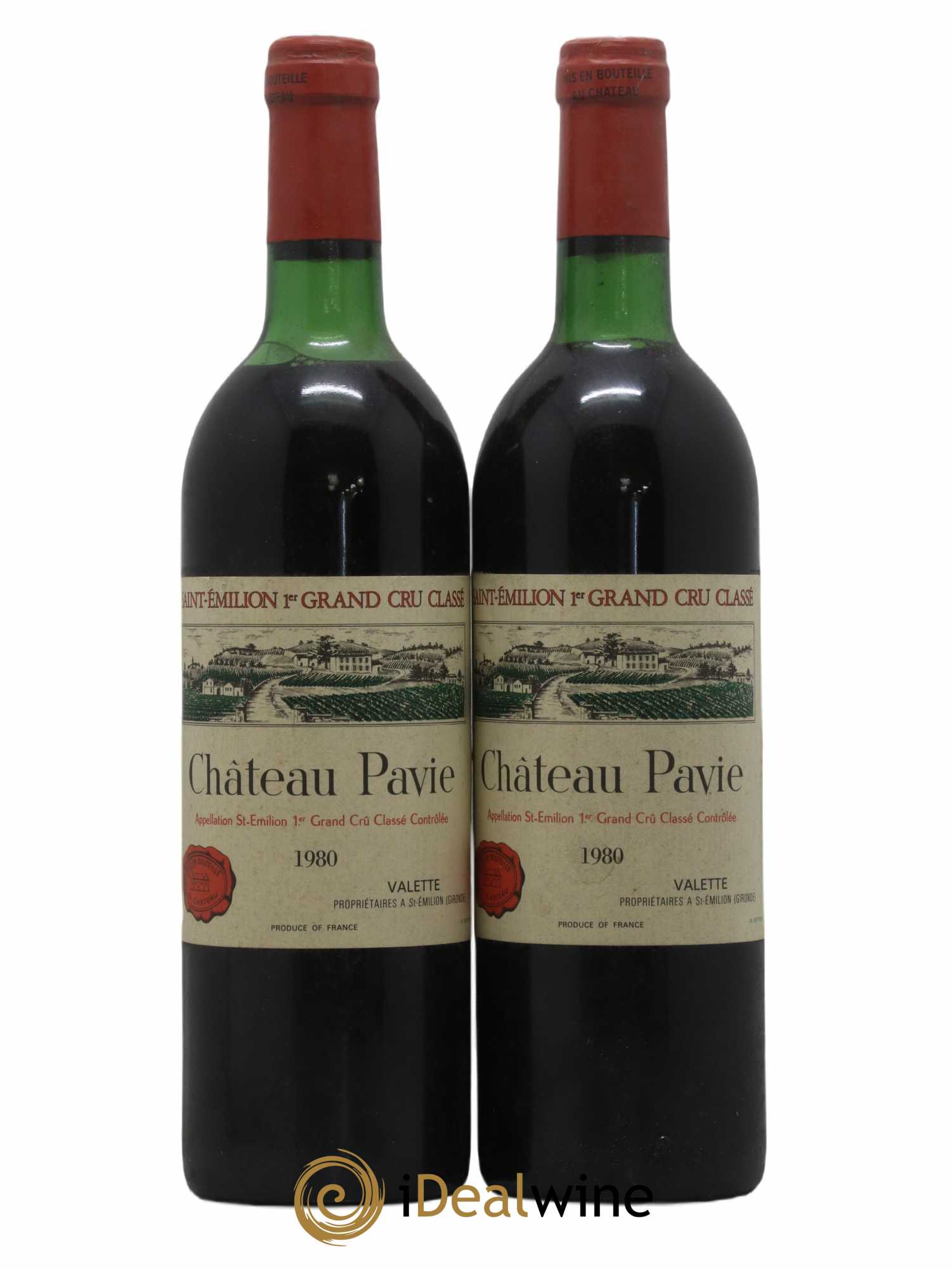 Château Pavie 1er Grand Cru Classé A 1980 - Lot de 2 bouteilles - 0