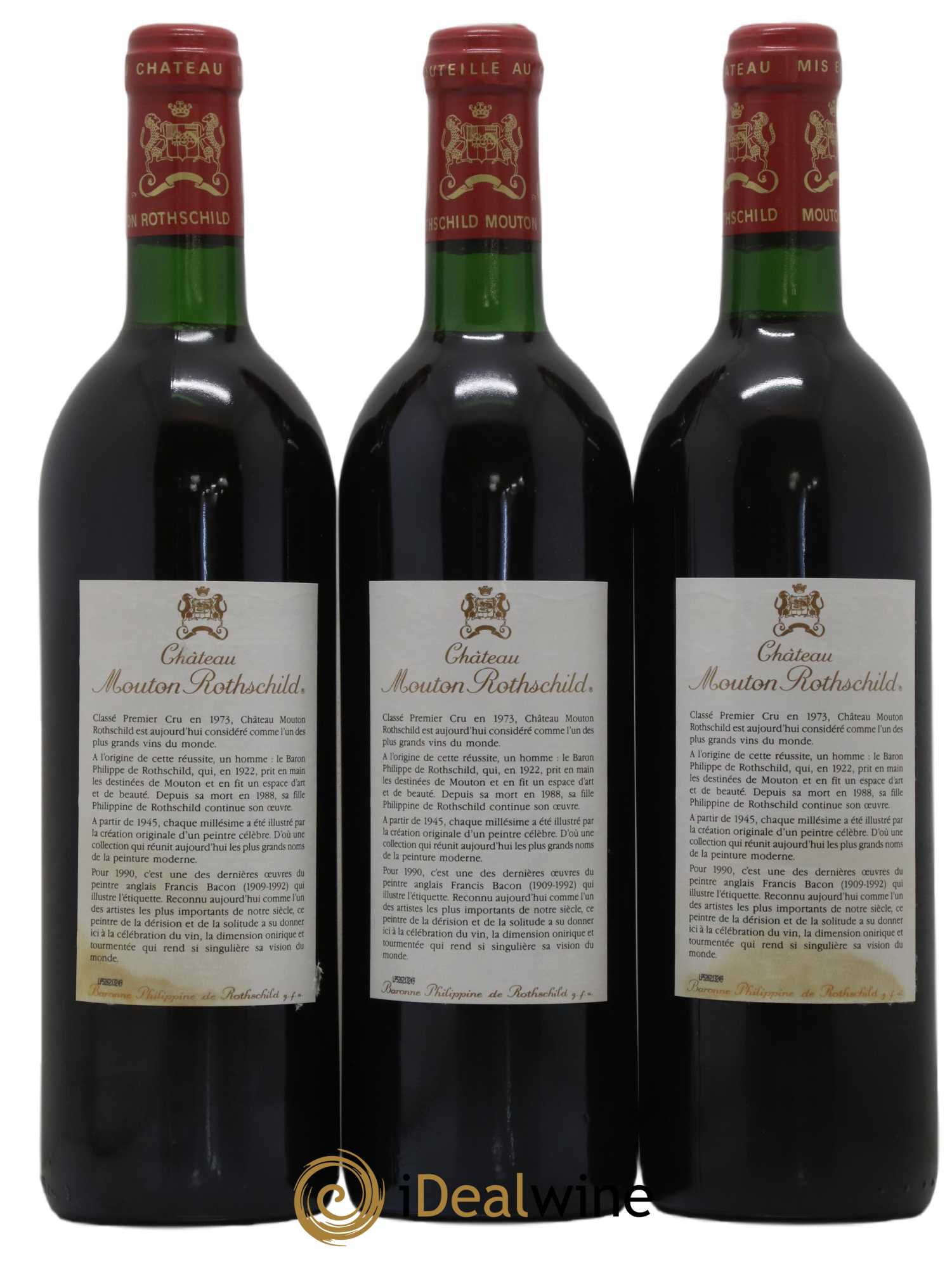 Château Mouton Rothschild 1er Grand Cru Classé 1990 - Lot de 6 bouteilles - 2