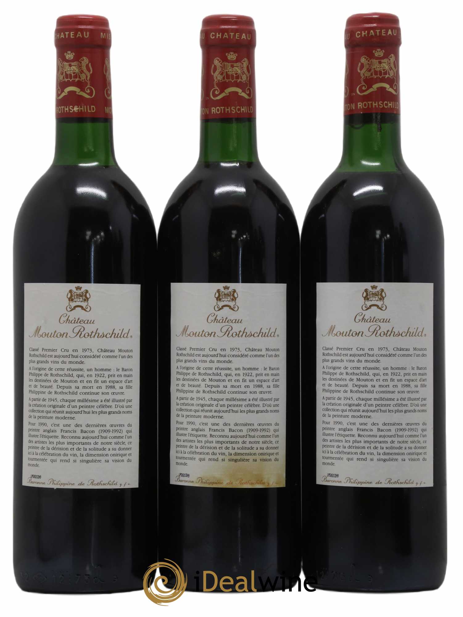 Château Mouton Rothschild 1er Grand Cru Classé 1990 - Lot de 6 bouteilles - 4