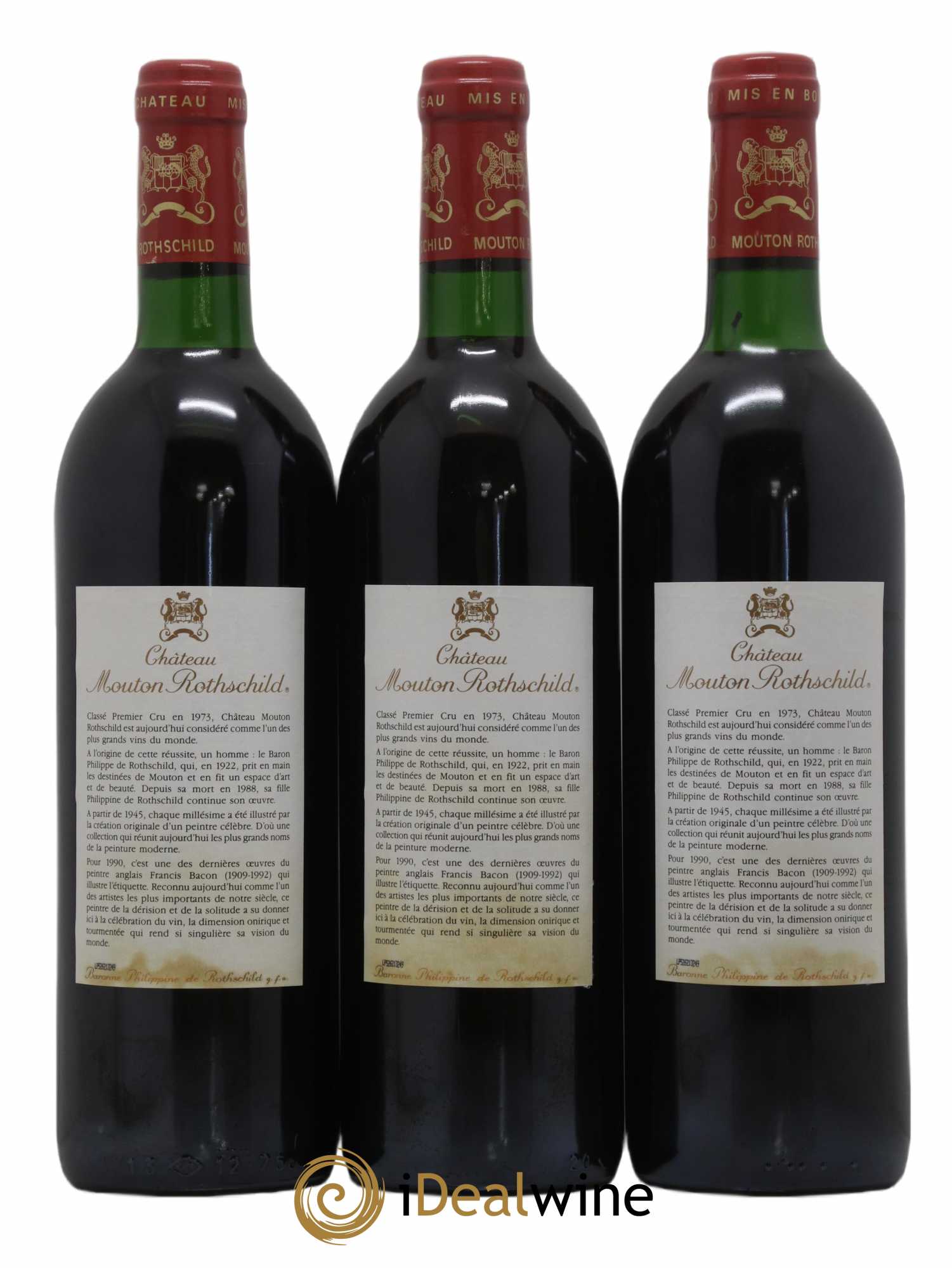 Château Mouton Rothschild 1er Grand Cru Classé 1990 - Lot de 6 bouteilles - 4