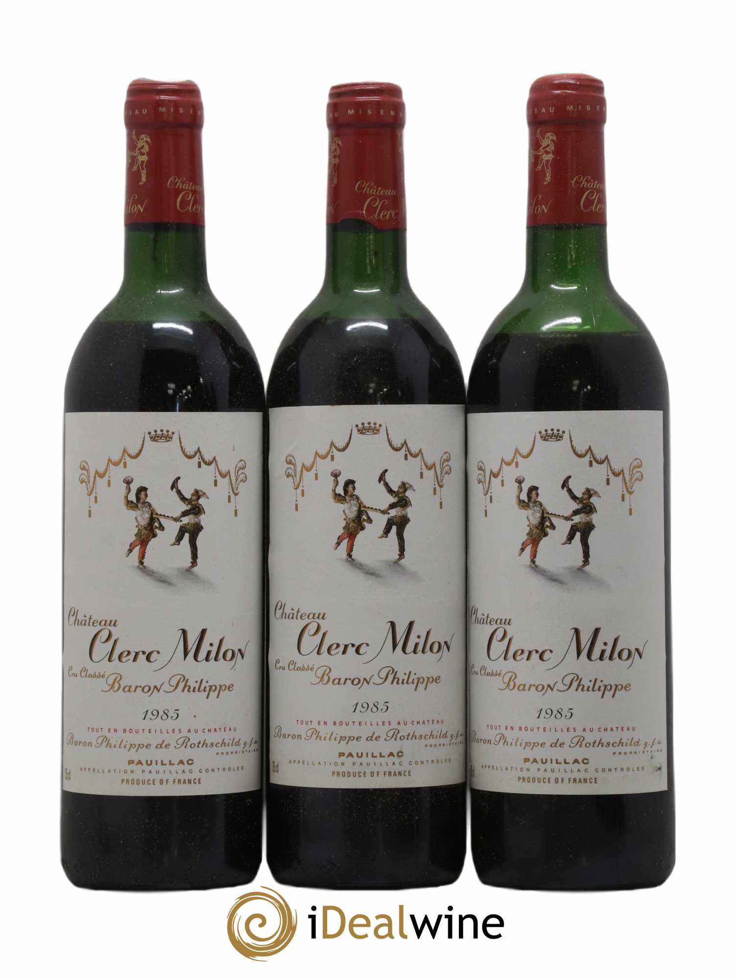 Château Clerc Milon 5ème Grand Cru Classé 1985 - Lot de 6 bouteilles - 1