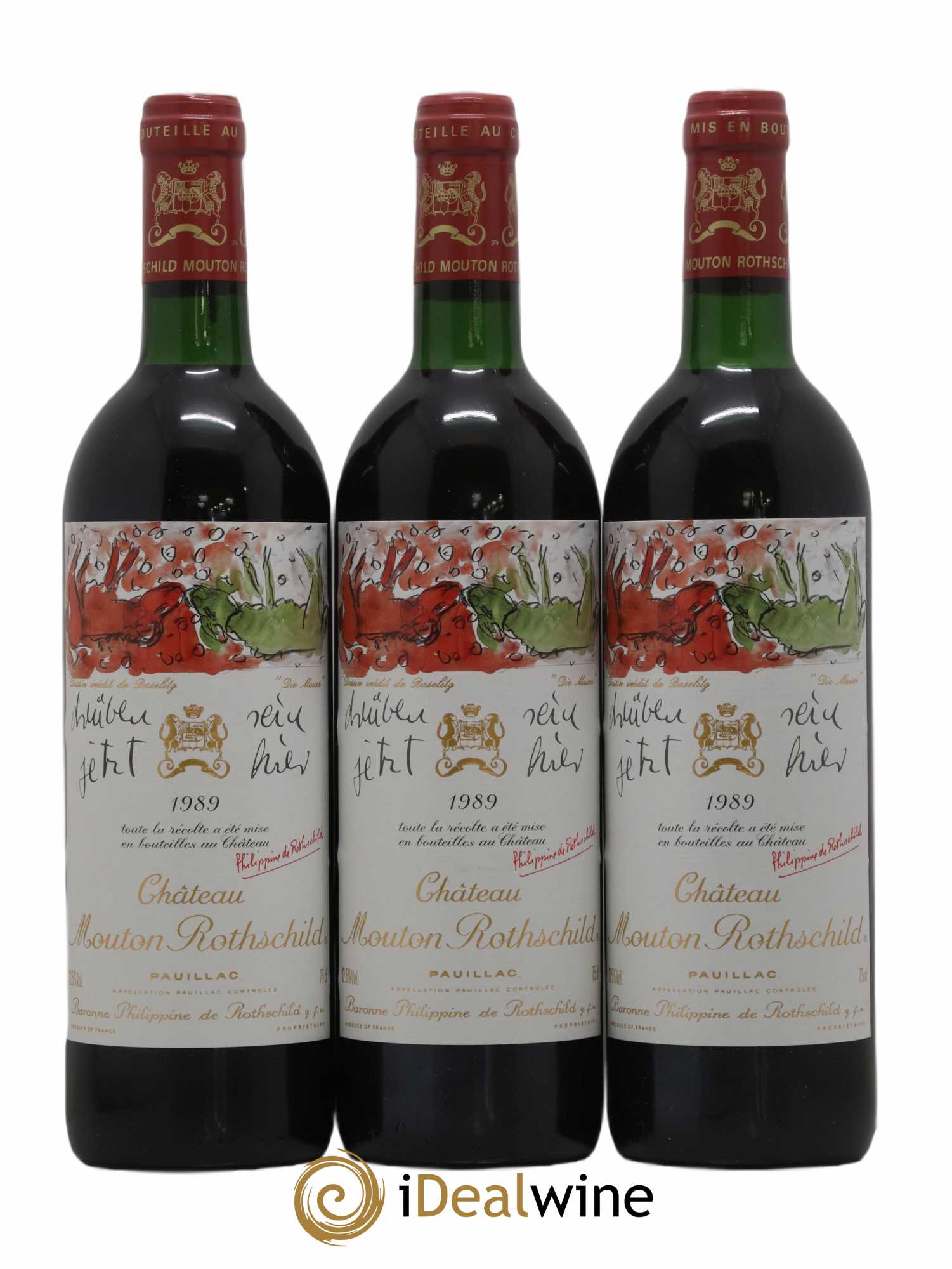 Château Mouton Rothschild 1er Grand Cru Classé 1989 - Lot de 6 bouteilles - 3