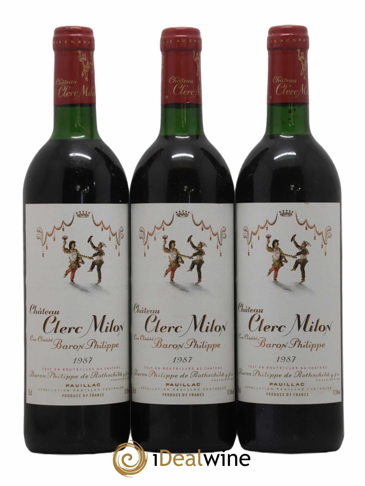 Château Clerc Milon 5ème Grand Cru Classé 1987 - Lot de 6 bouteilles - 2