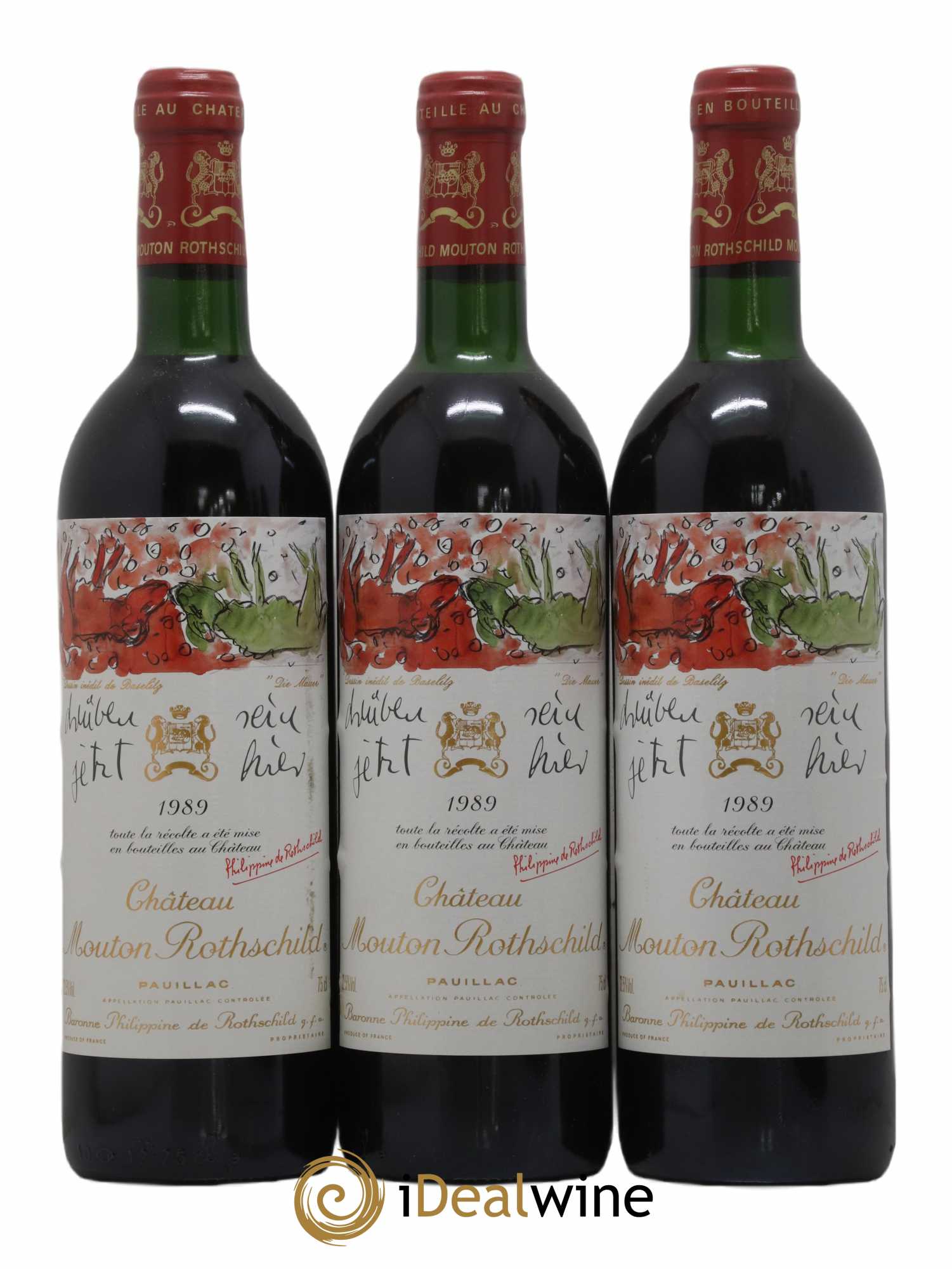 Château Mouton Rothschild 1er Grand Cru Classé 1989 - Lot de 6 bouteilles - 3