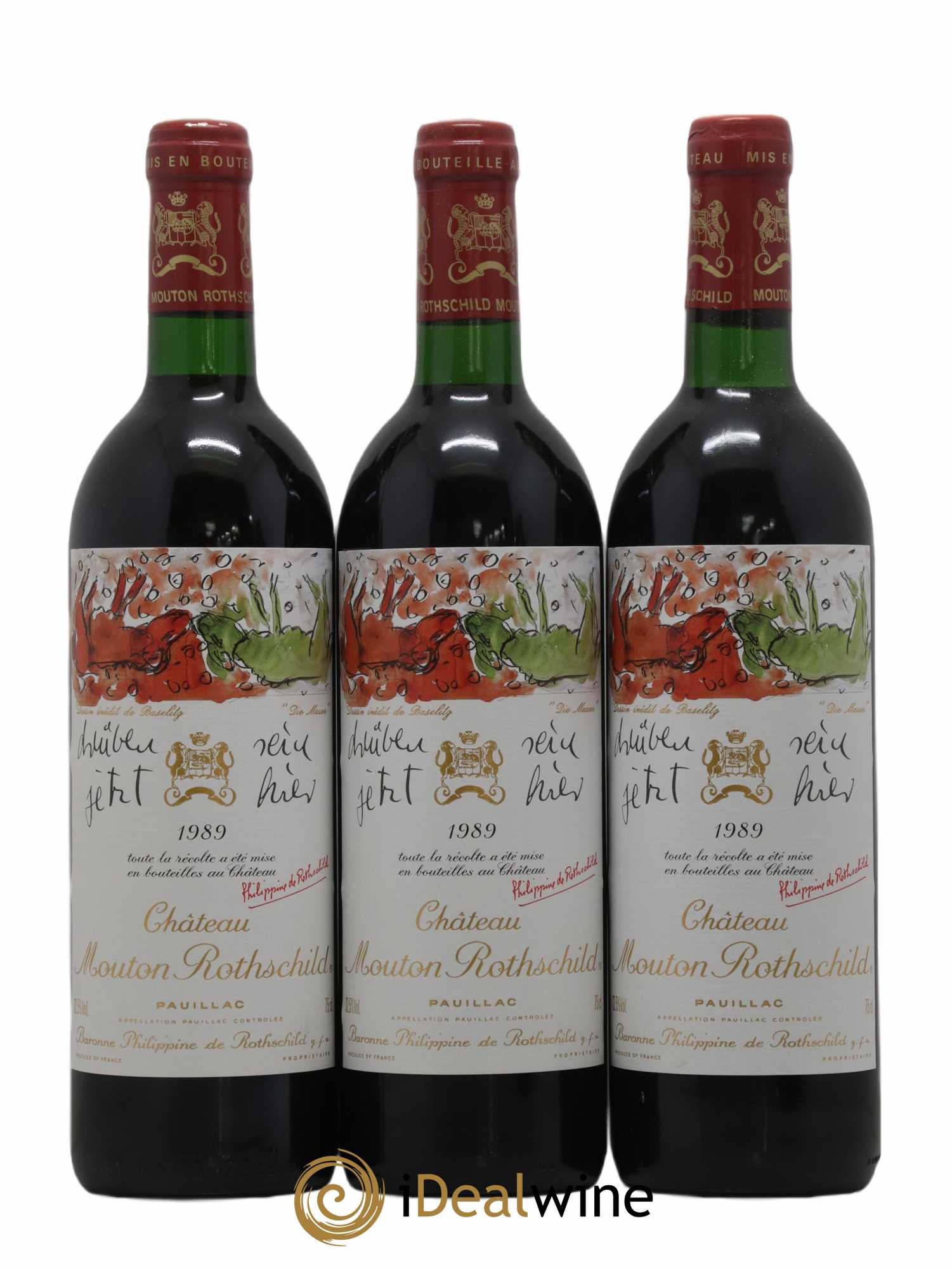 Château Mouton Rothschild 1er Grand Cru Classé 1989 - Lot de 6 bouteilles - 3