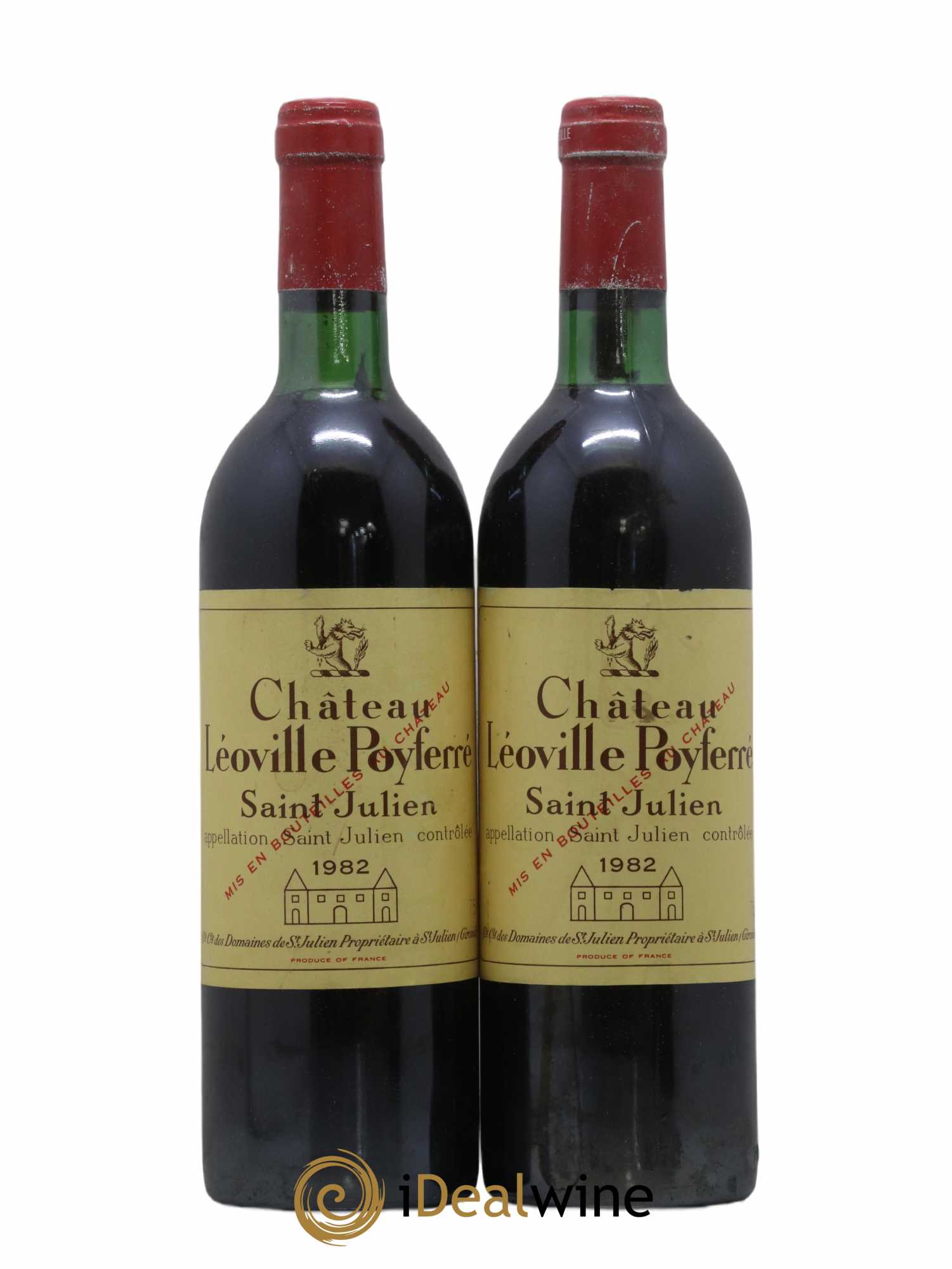 Château Léoville Poyferré 2ème Grand Cru Classé 1982 - Lot de 2 bouteilles - 0