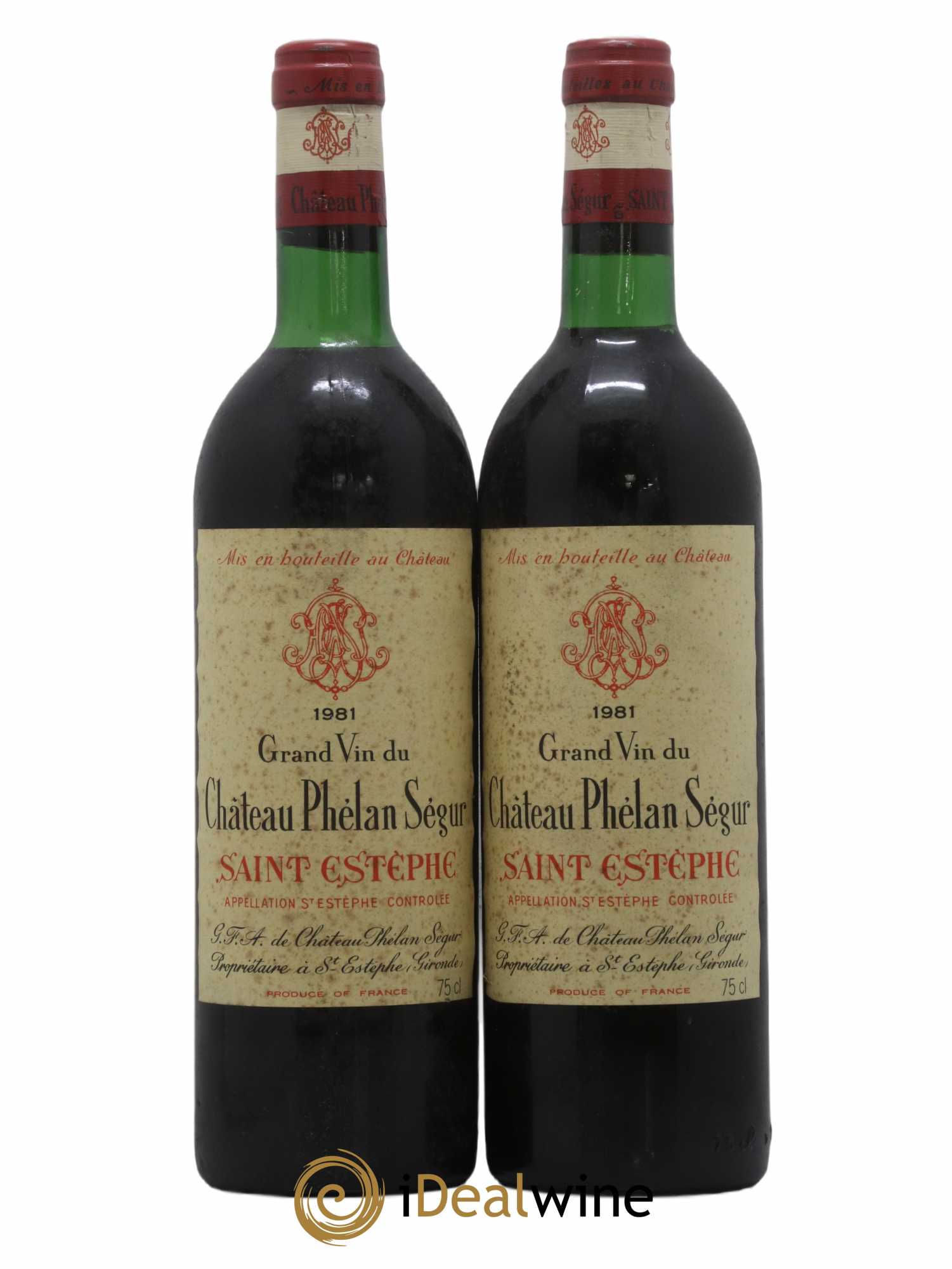 Château Phélan Ségur 1981 - Lot de 2 bouteilles - 0