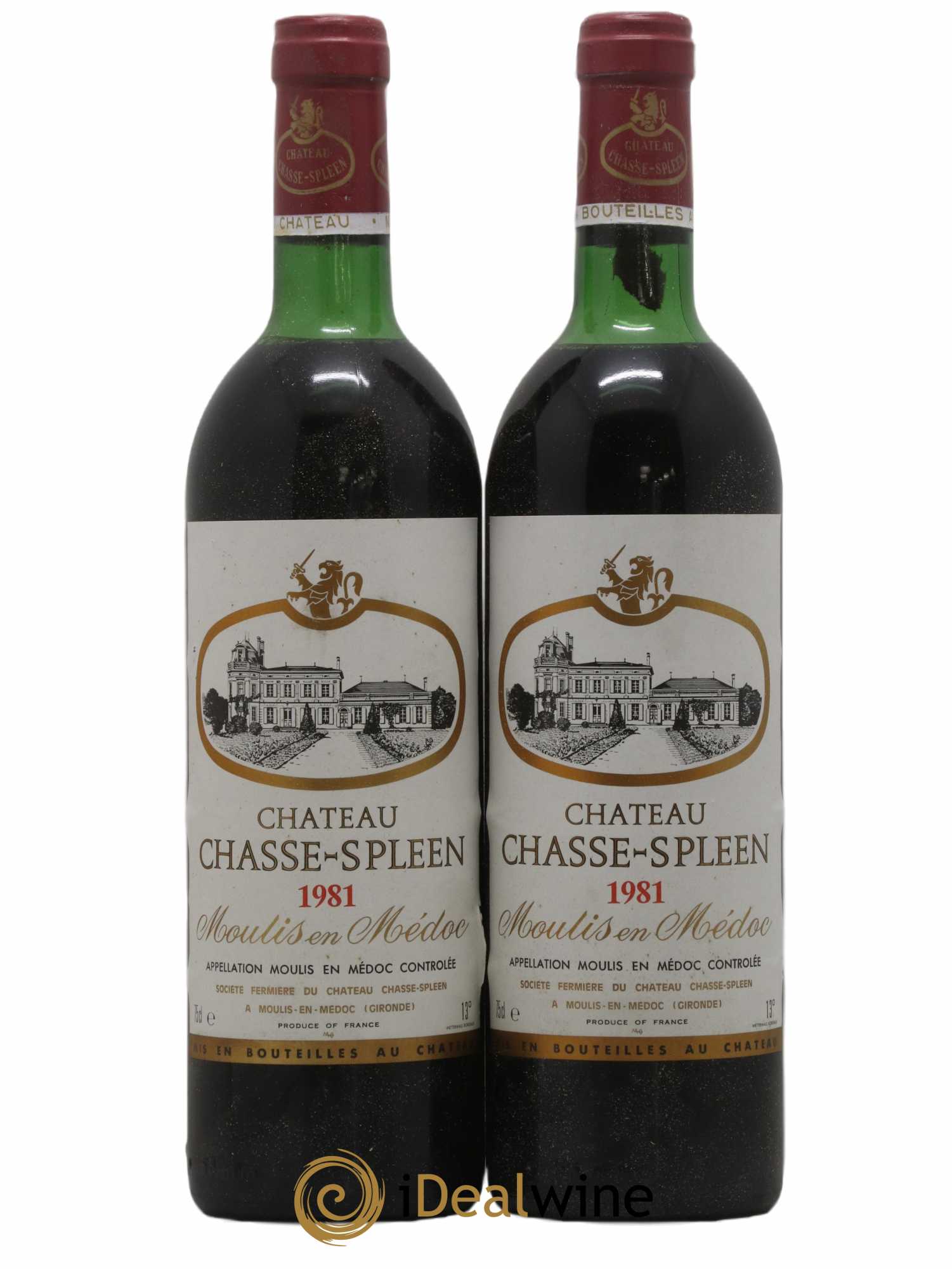 Château Chasse Spleen 1981 - Lot de 2 bouteilles - 0