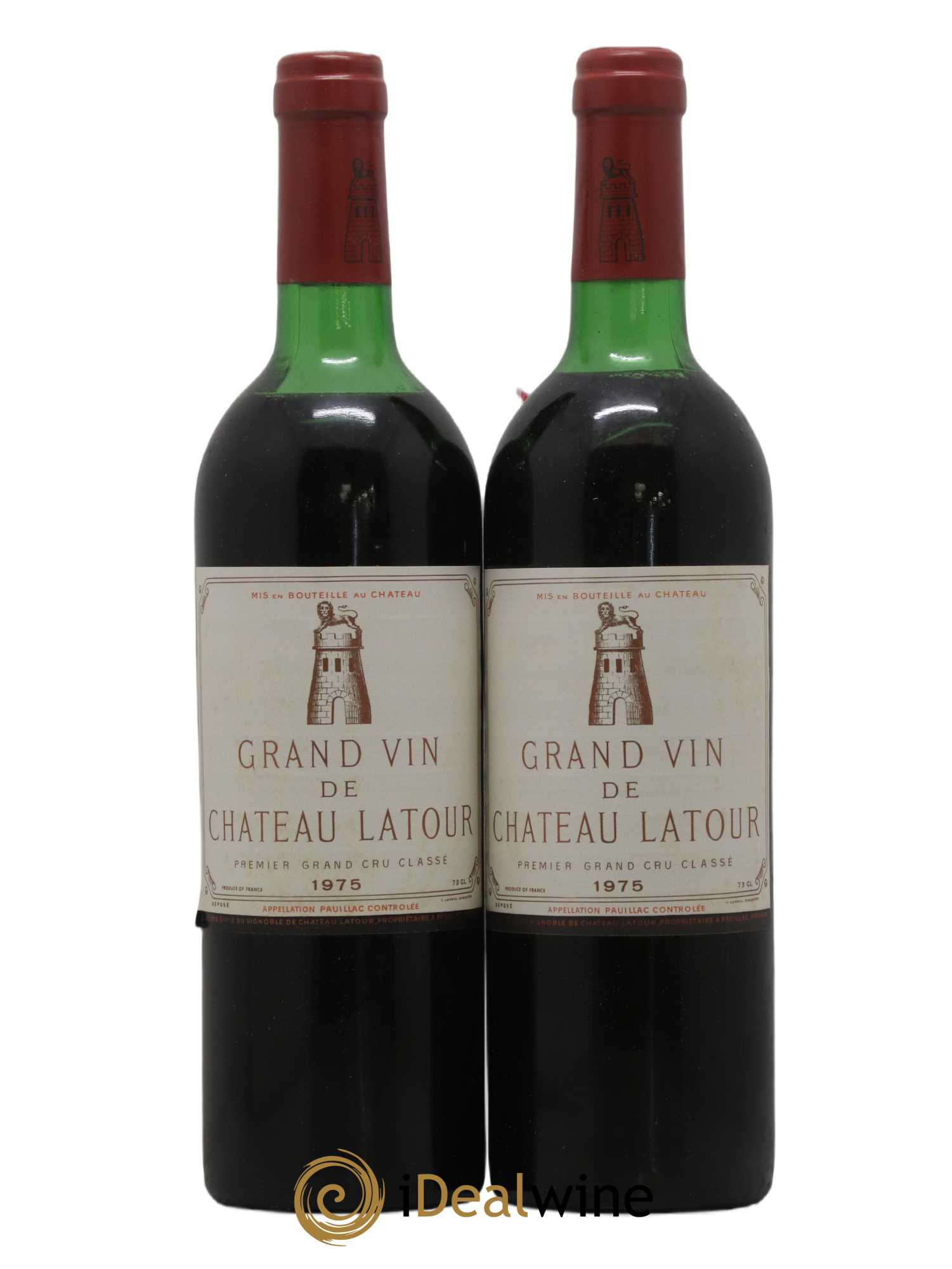 Château Latour 1er Grand Cru Classé 1975 - Lot de 2 bouteilles - 0