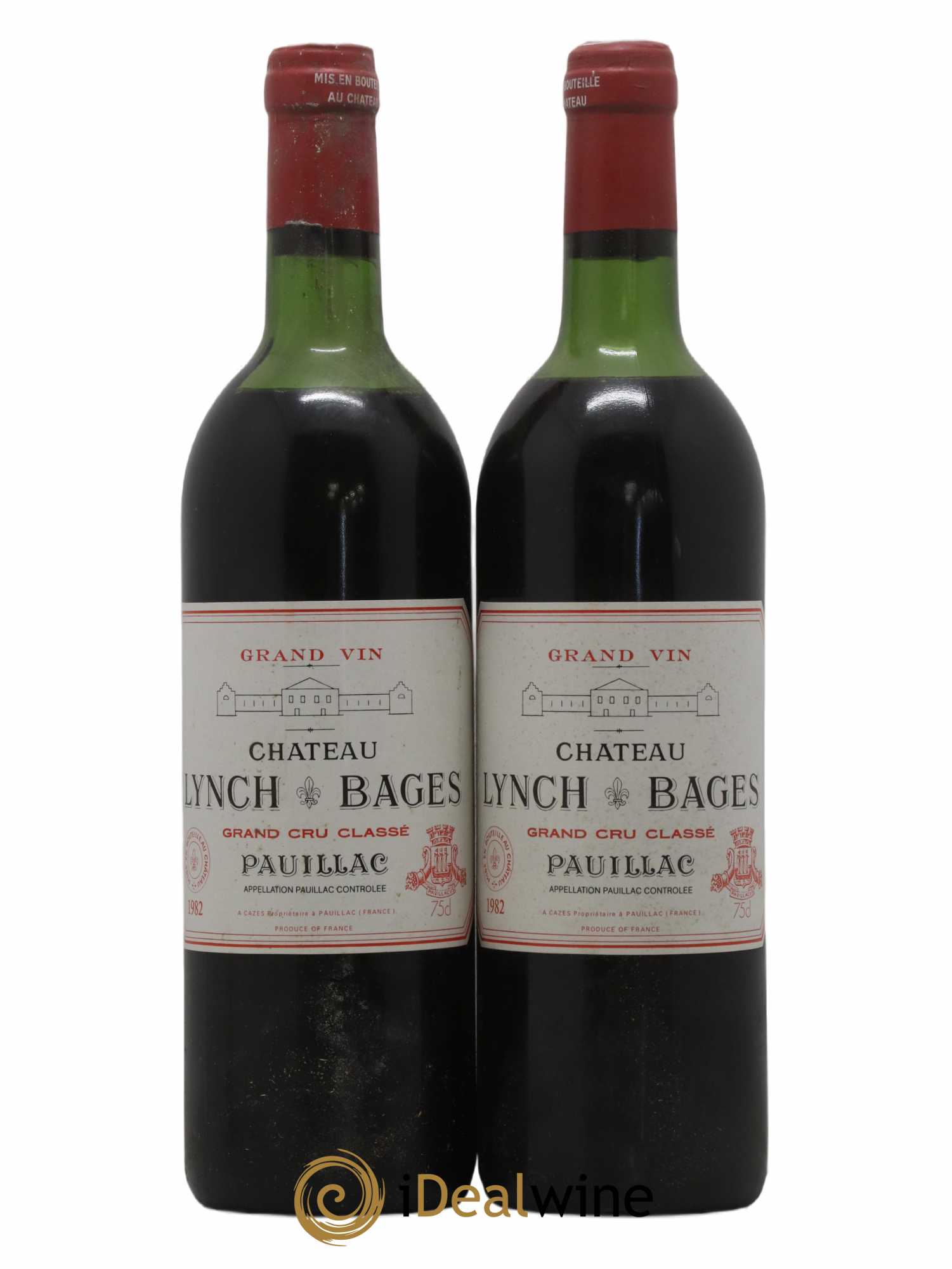 Château Lynch Bages 5ème Grand Cru Classé 1982 - Lot de 2 bouteilles - 0