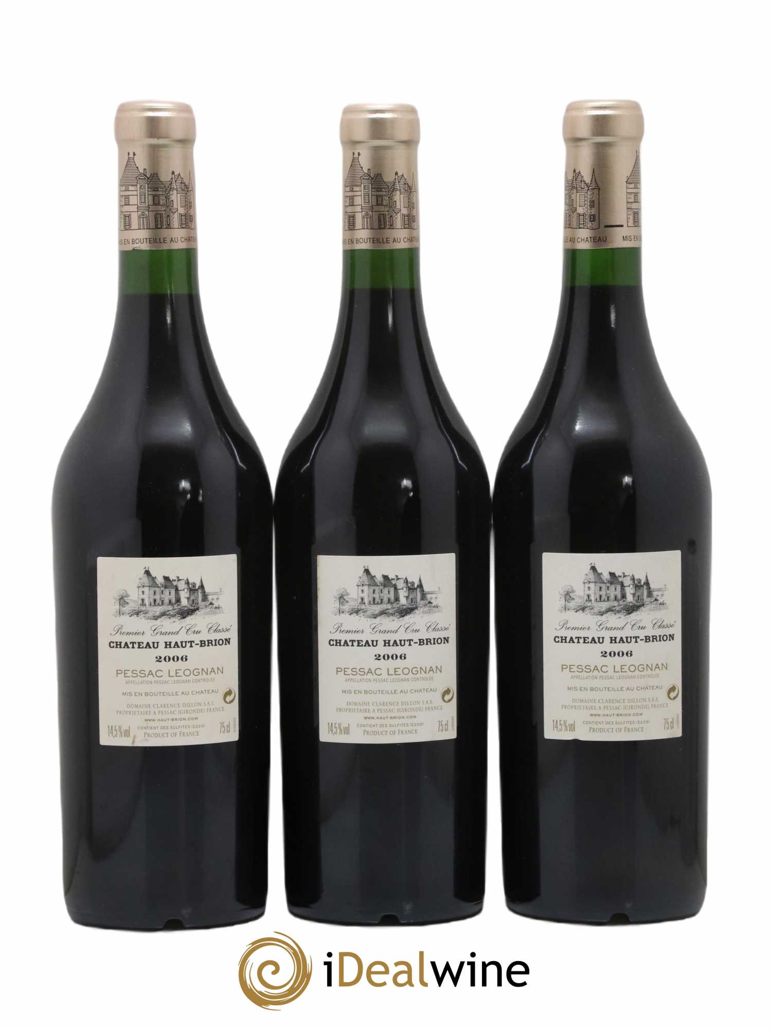Château Haut Brion 1er Grand Cru Classé 2006 - Posten von 3 Flaschen - 1
