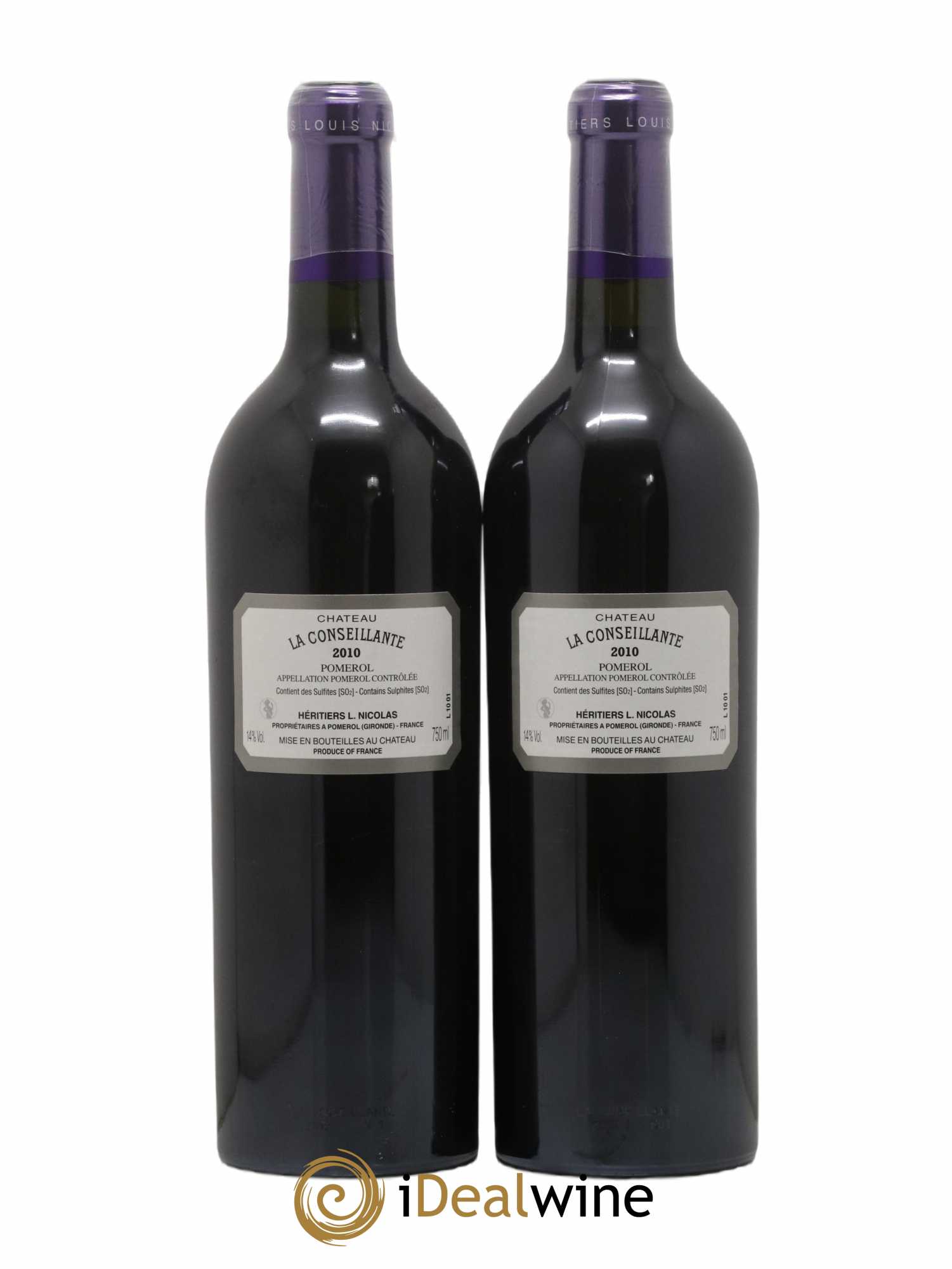 Château la Conseillante 2010 - Lot de 2 bouteilles - 1